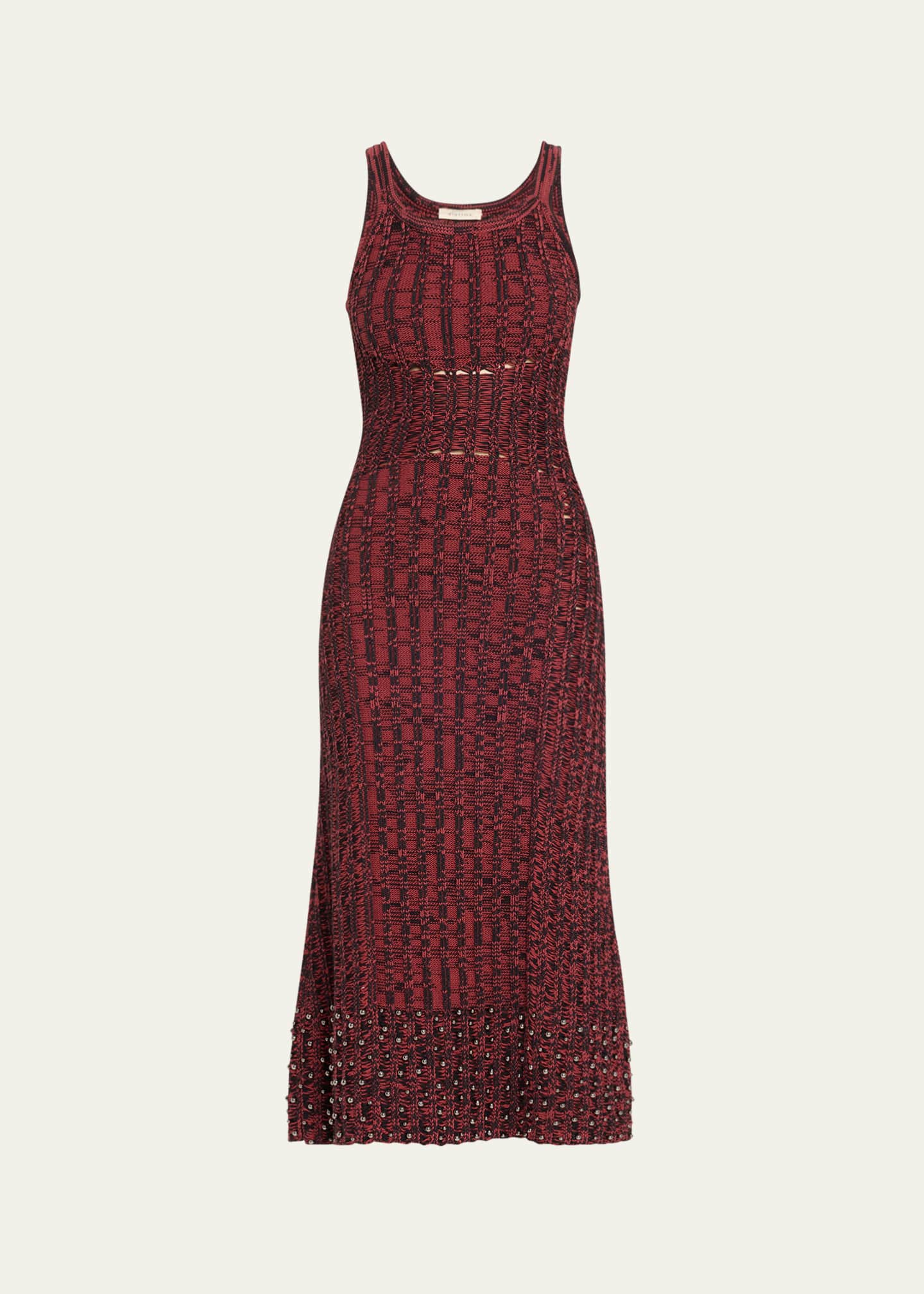 Diotima Samedi Rib Two-Tone Studded Dress Image 1 of 5