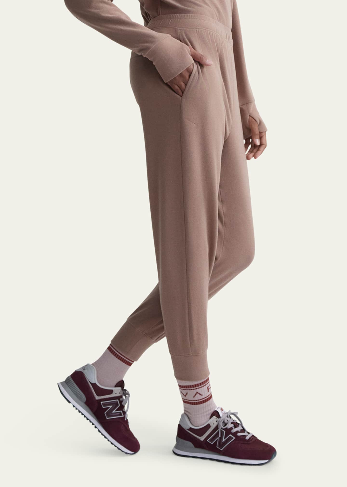 Varley Brushed Slim Cuff Pants Image 4 of 5