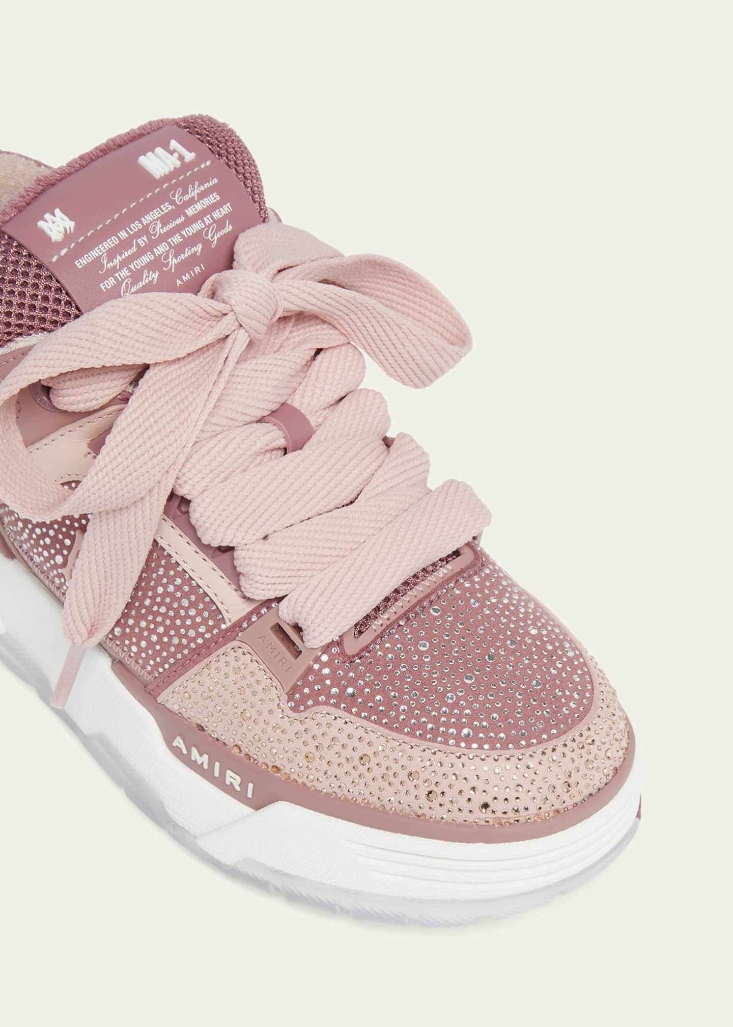 MA-1 Crystal Suede Skater Sneakers