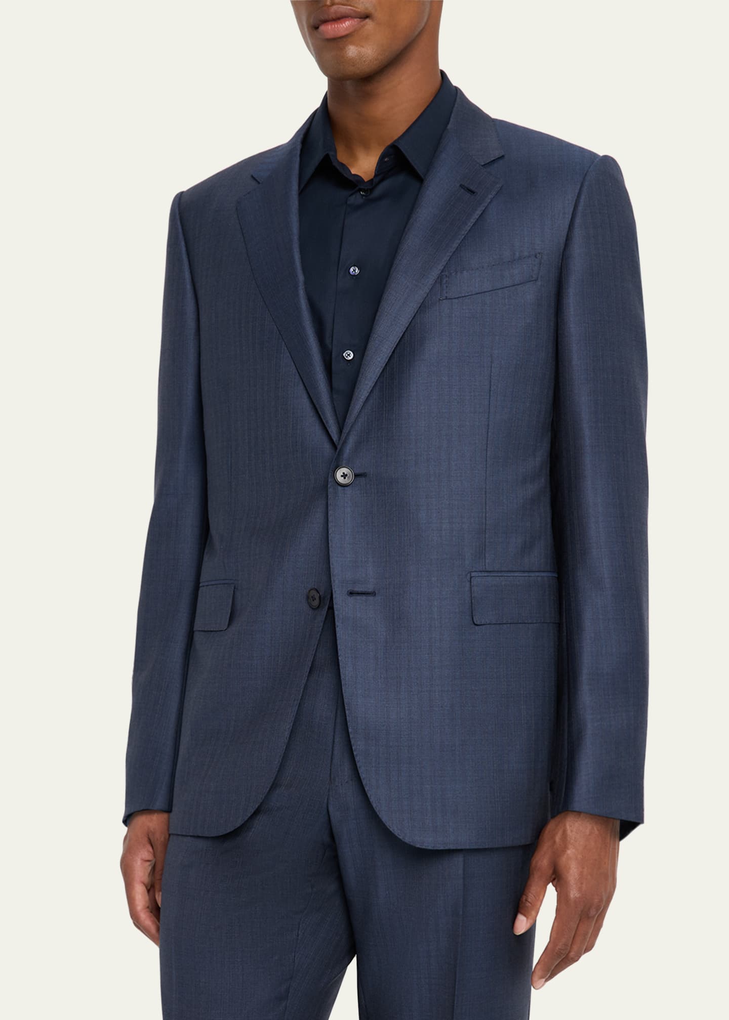 ZEGNA Men's Wool Pinstripe Suit Image 4 of 6