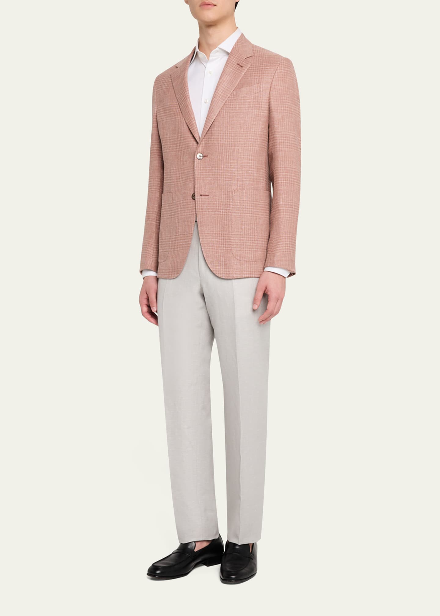 ZEGNA Men's Check Crossover Sport Coat Image 2 of 6