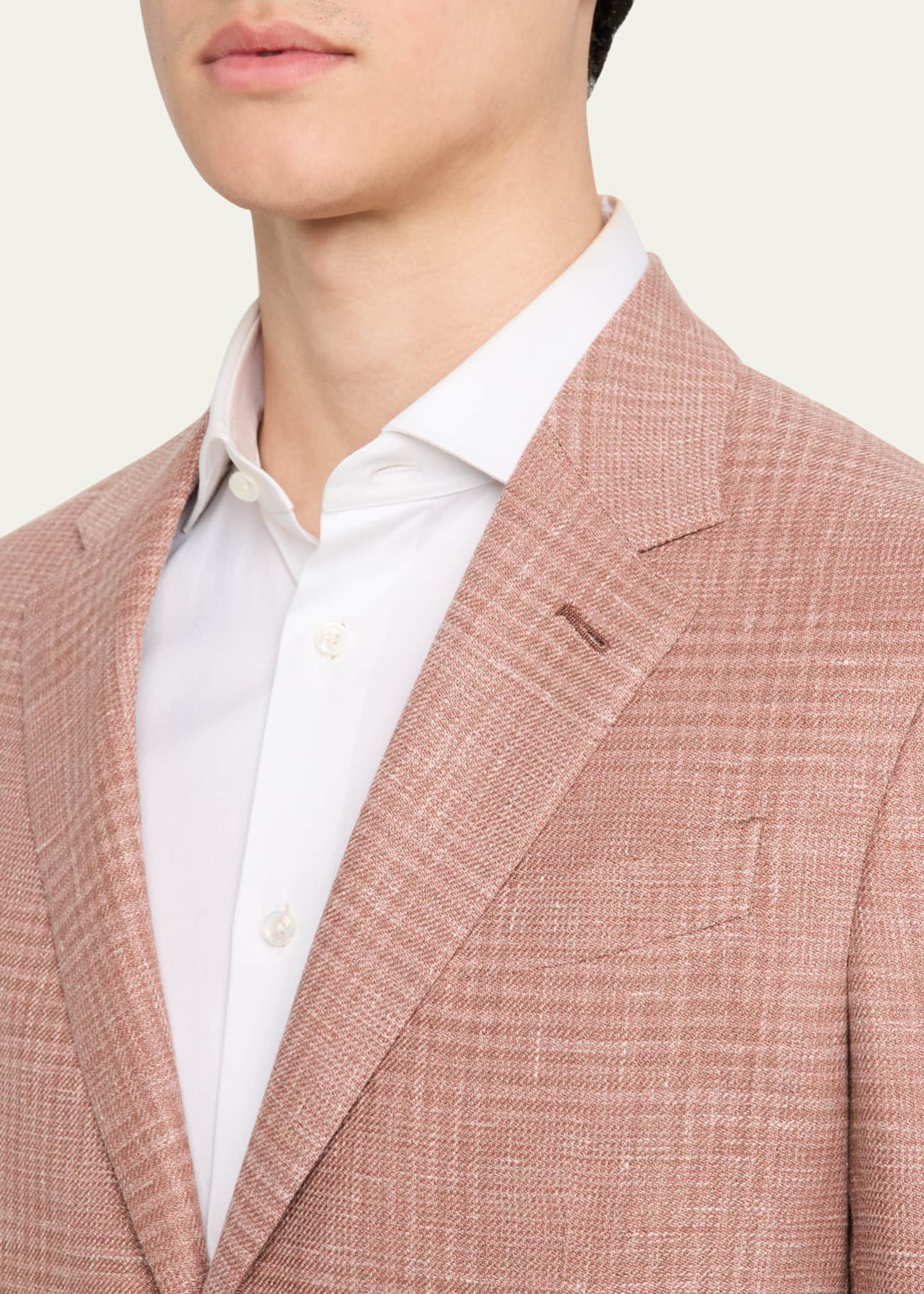 ZEGNA Men's Check Crossover Sport Coat Image 5 of 6