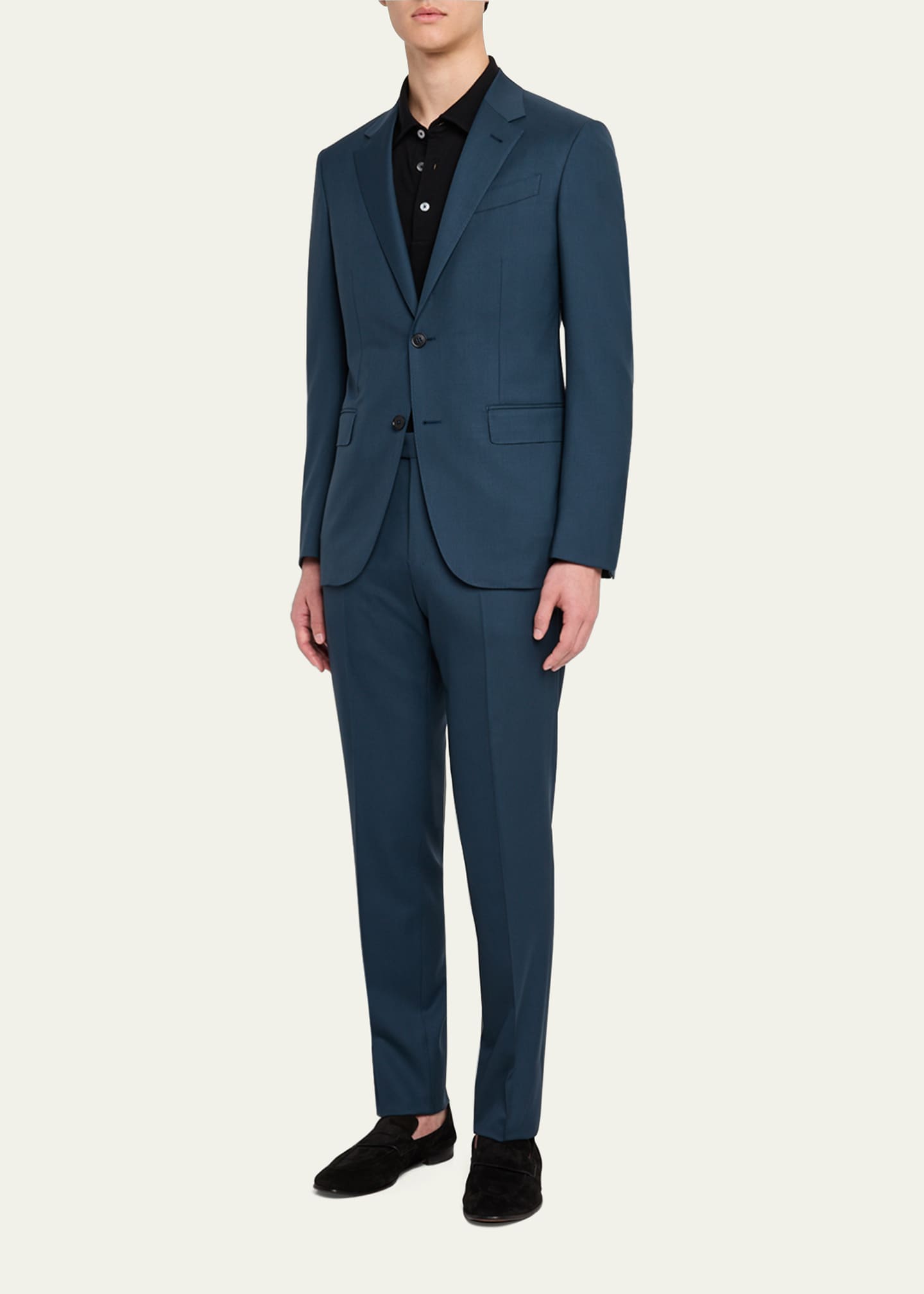 ZEGNA Men's Solid Wool Suit Image 2 of 6