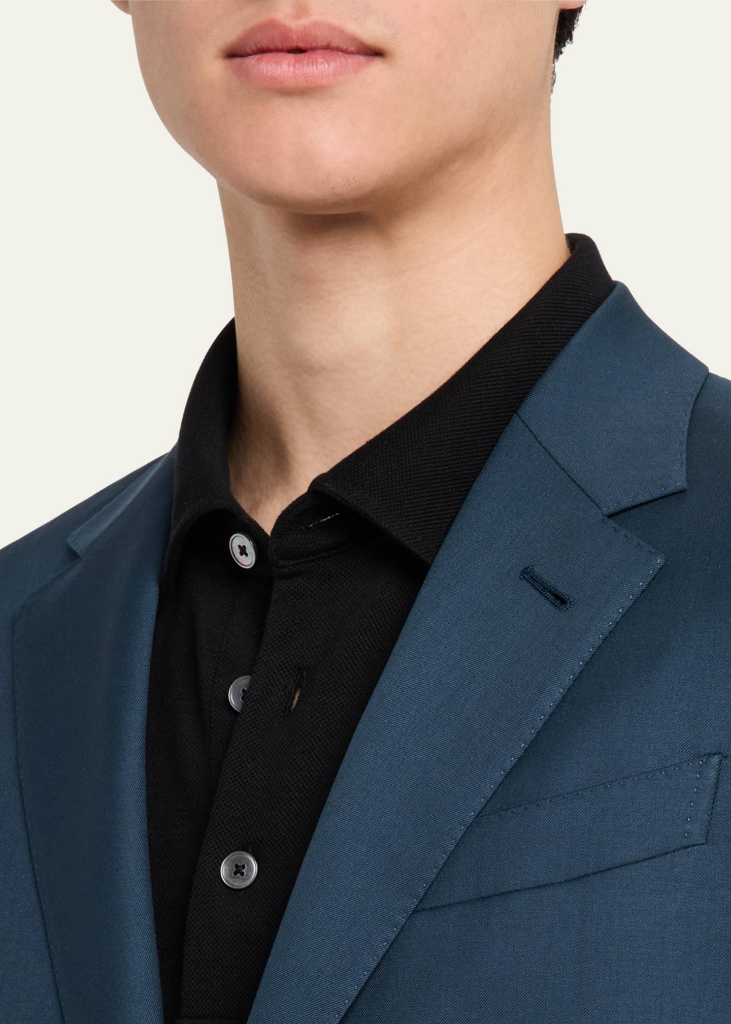 ZEGNA Men's Solid Wool Suit Image 6 of 6