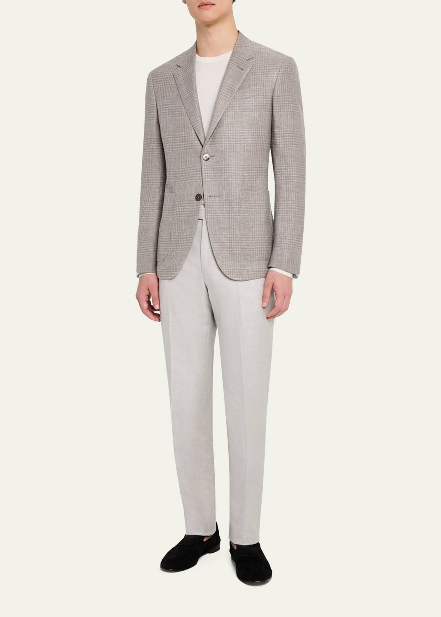 ZEGNA Men's Check Crossover Sport Coat Image 2 of 6