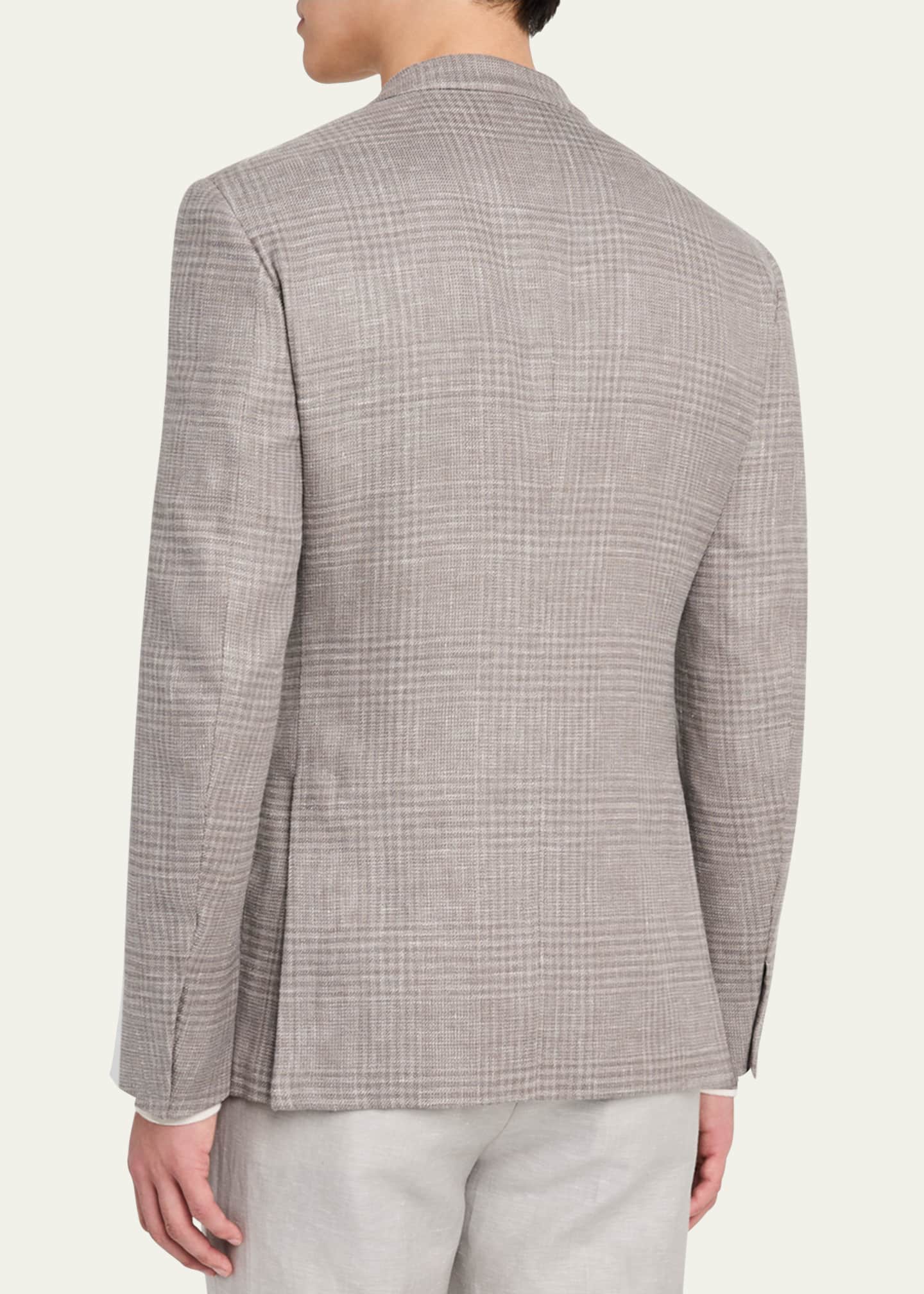ZEGNA Men's Check Crossover Sport Coat Image 3 of 6