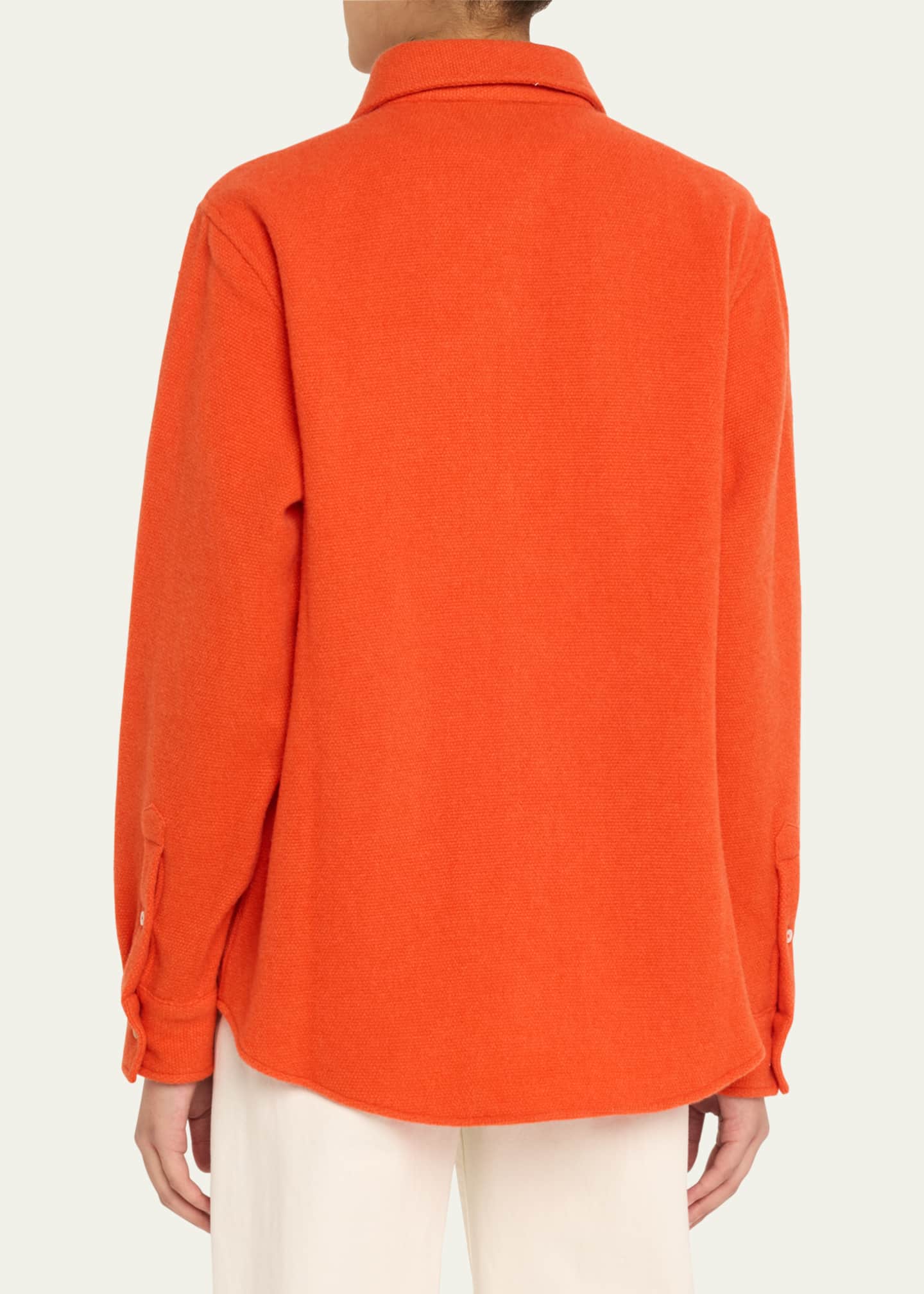 God's True Cashmere Fire Solid Cashmere Shirt Image 3 of 5