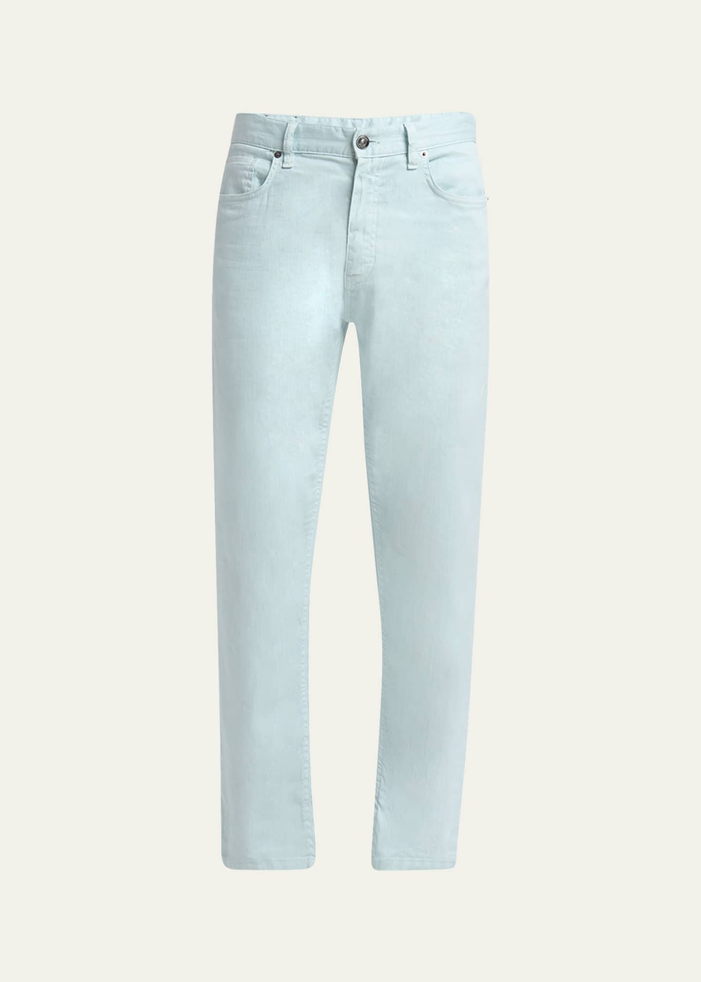 ZEGNA Men's Comfort Linen and Cotton Five-Pocket Pants Image 1 of 5
