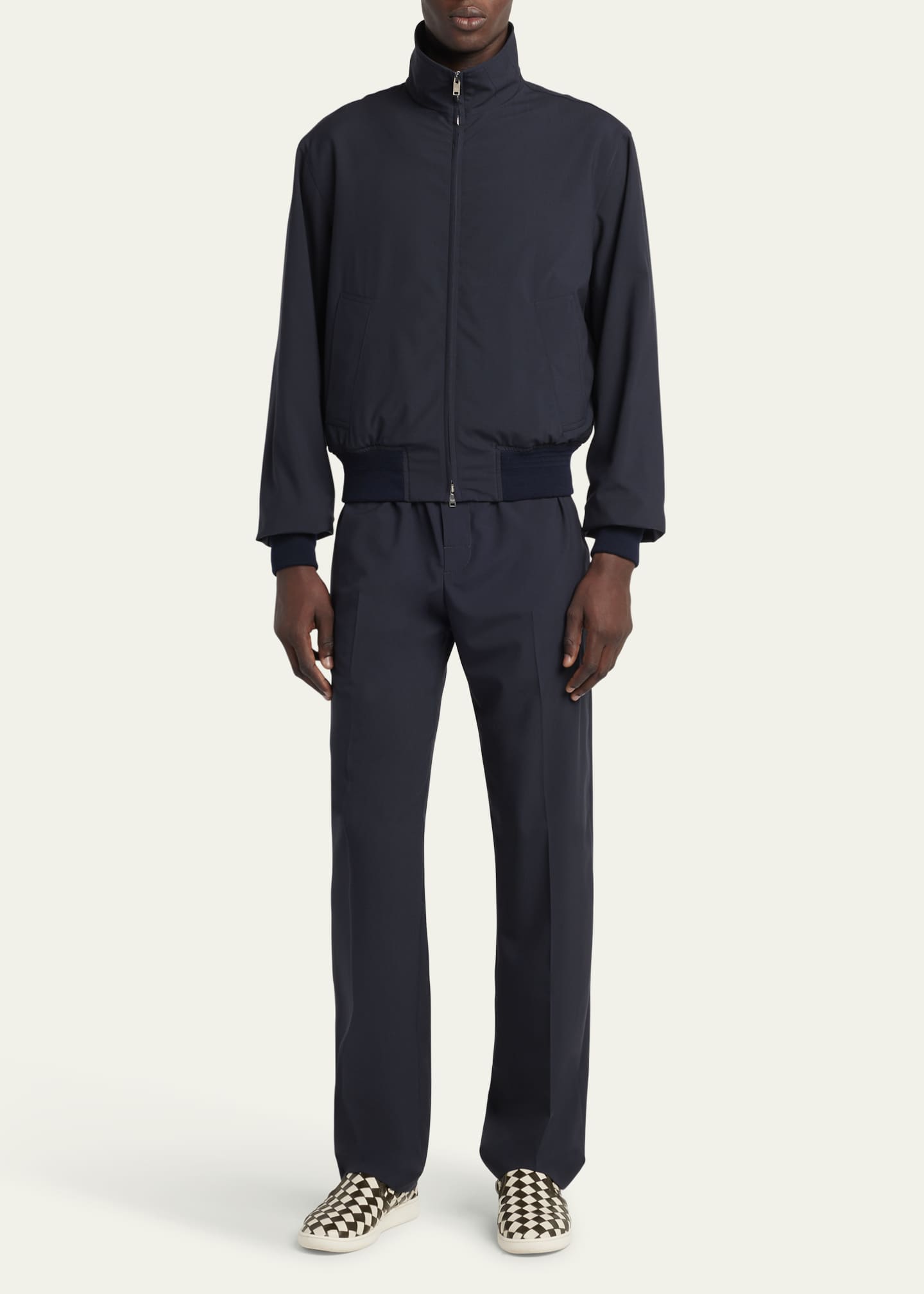 Bottega Veneta Men's Fine Wool-Blend Jacket Image 2 of 5