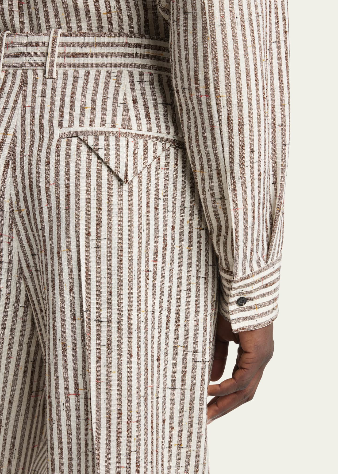 Bottega Veneta Men's Knotted Stripe Trousers Image 5 of 5