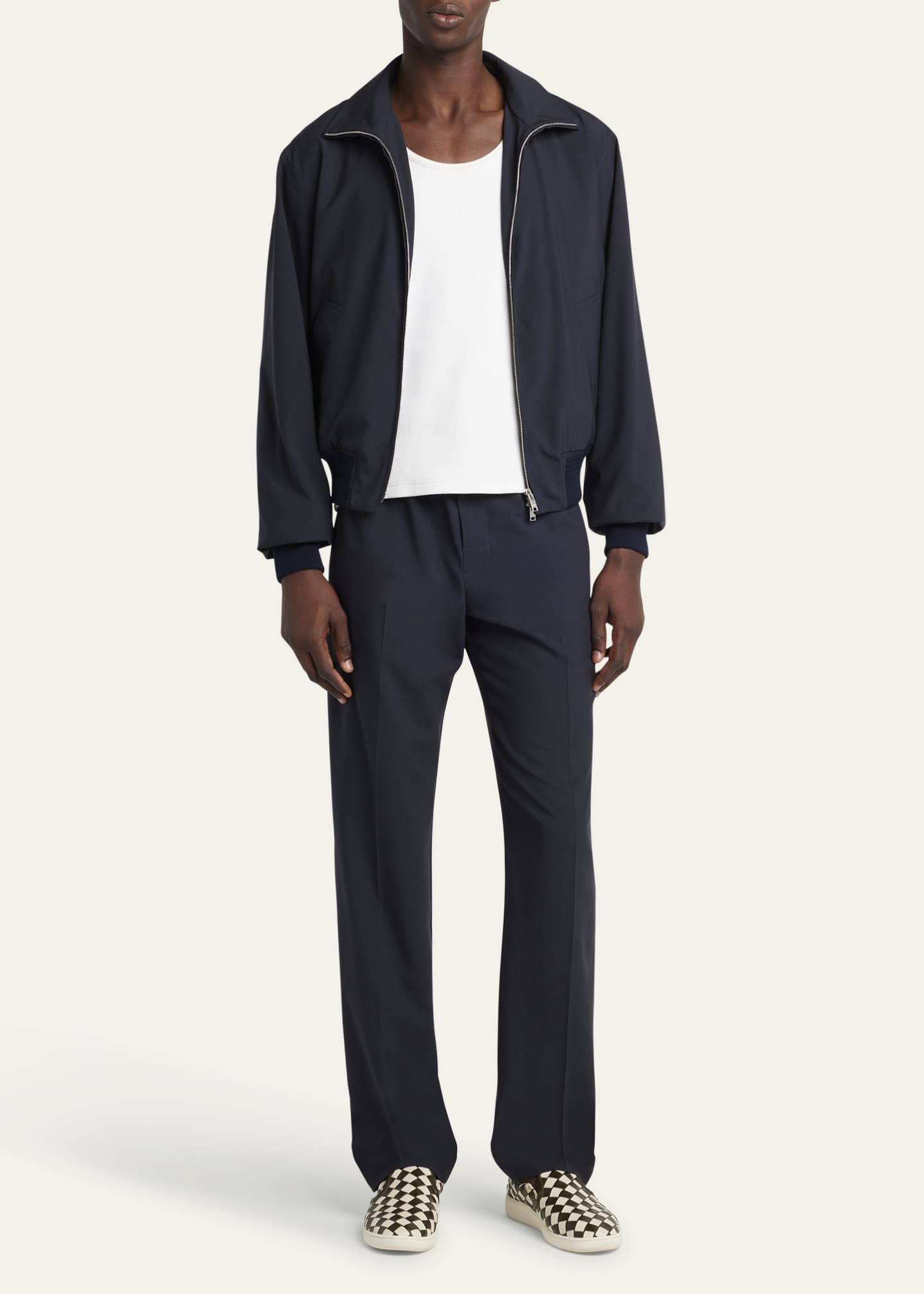 Bottega Veneta Men's Fine Wool Trousers Image 2 of 5