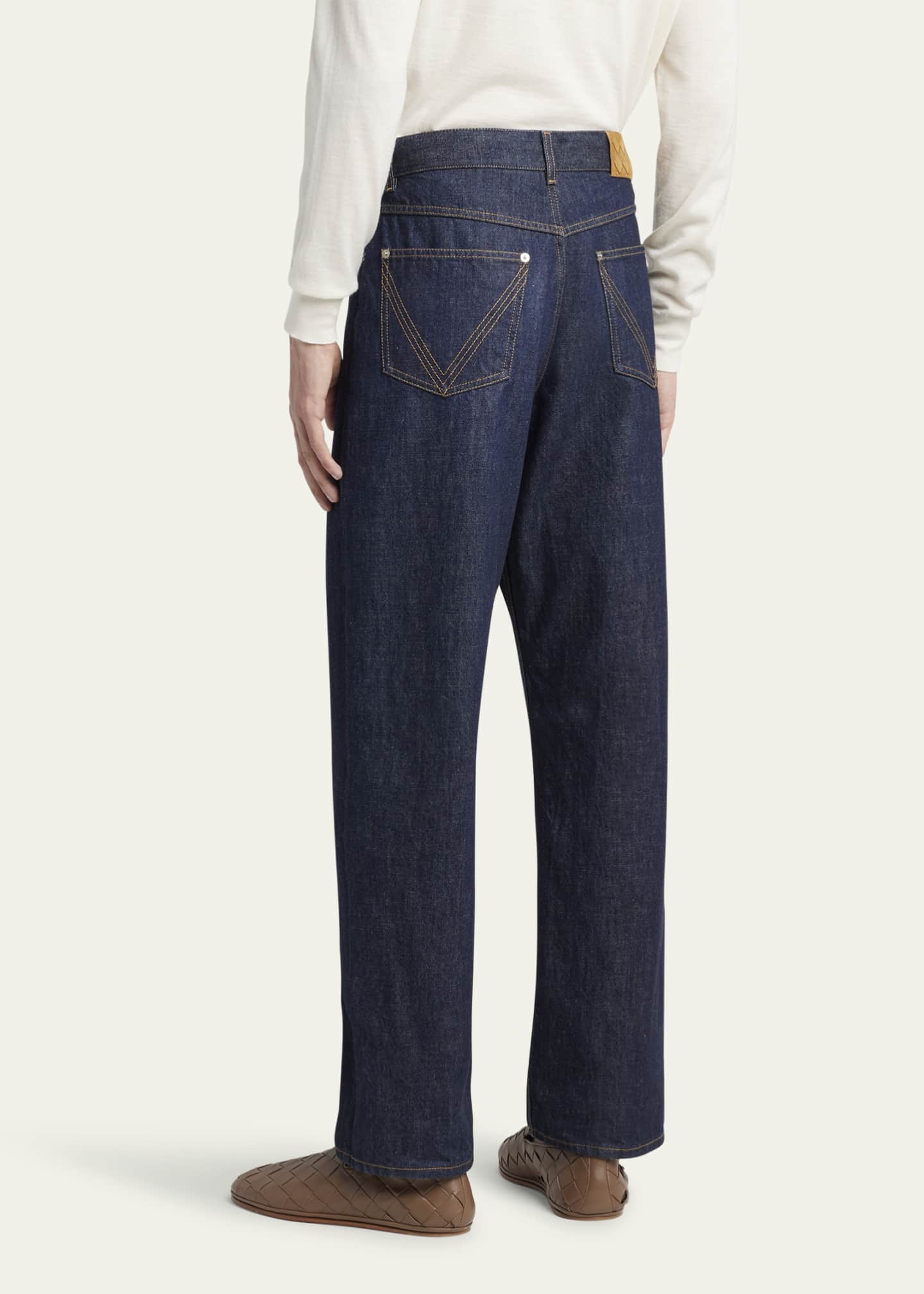 Bottega Veneta Men's Soft Denim Trousers Image 3 of 5