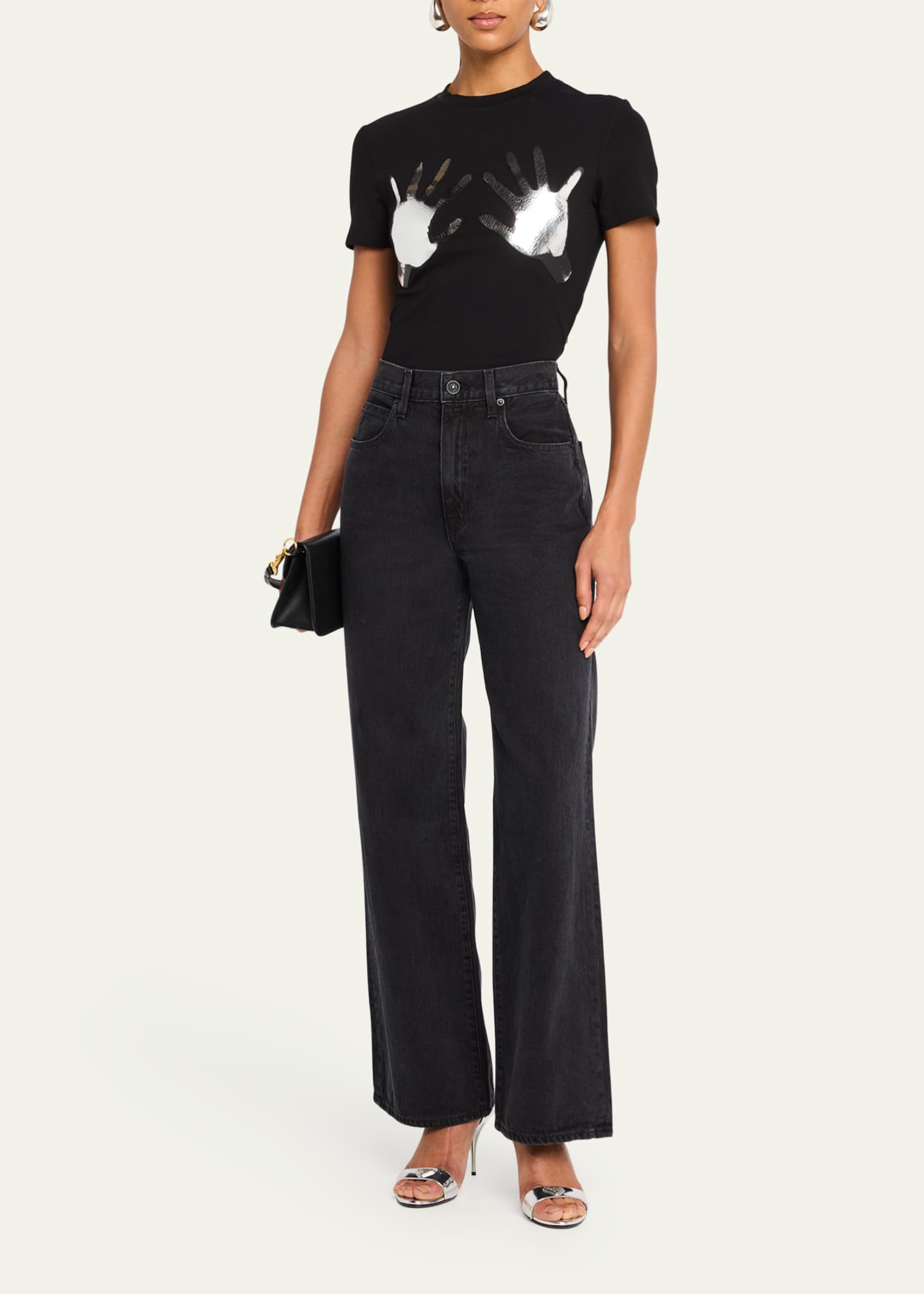 SLVRLAKE Grace Wide-Leg Jeans Image 2 of 5