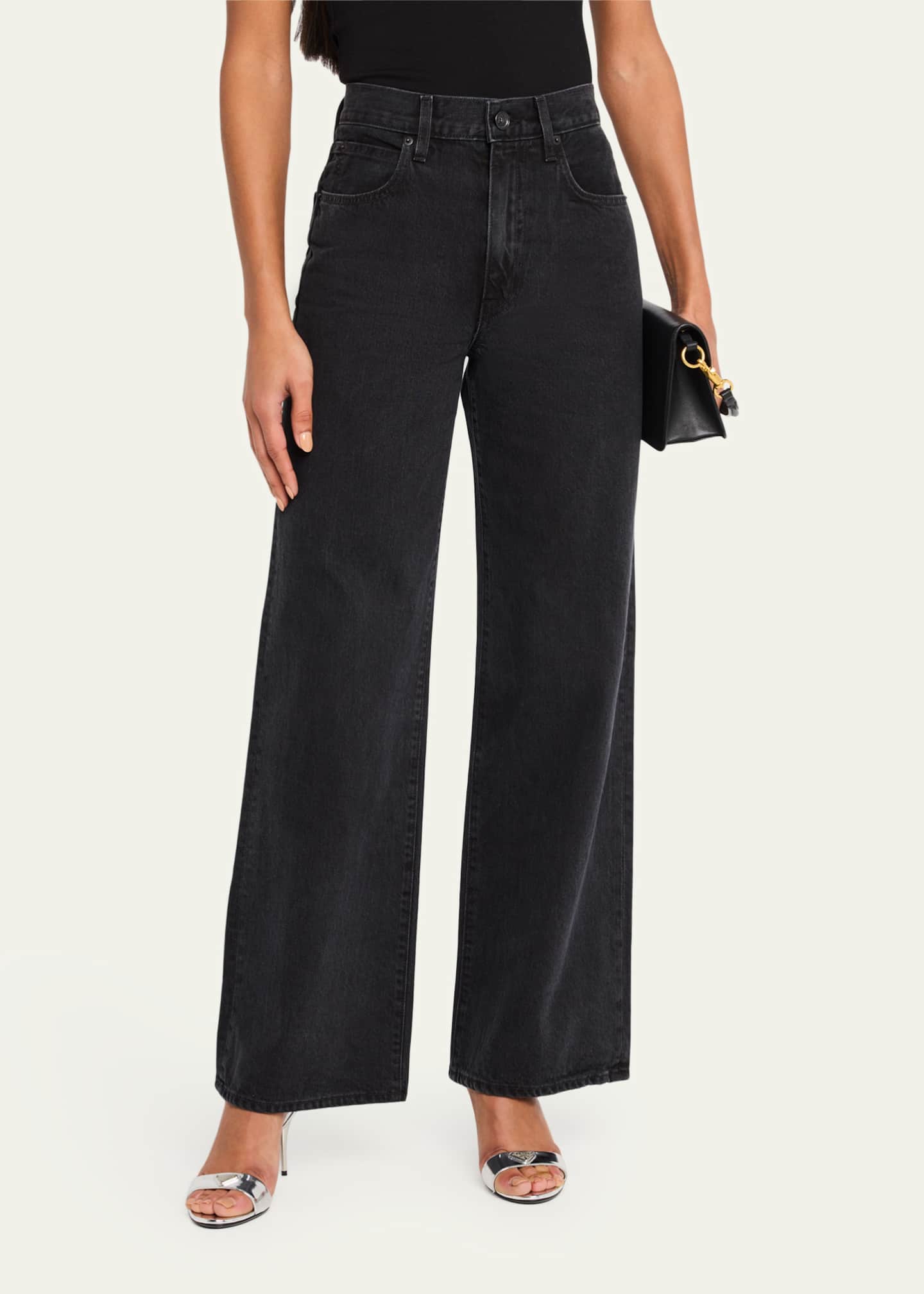 SLVRLAKE Grace Wide-Leg Jeans Image 4 of 5