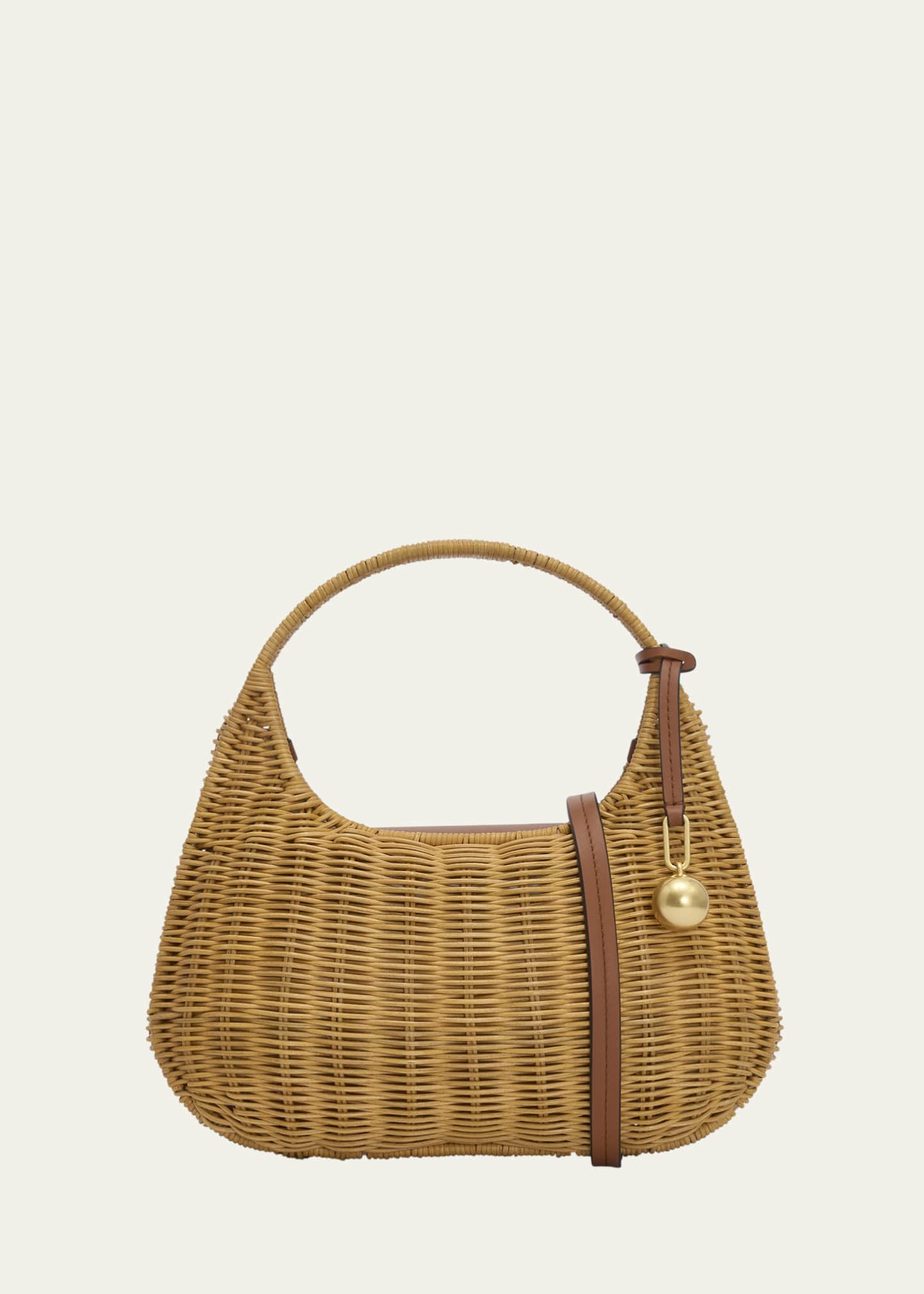 Wicker top handle bag cheap