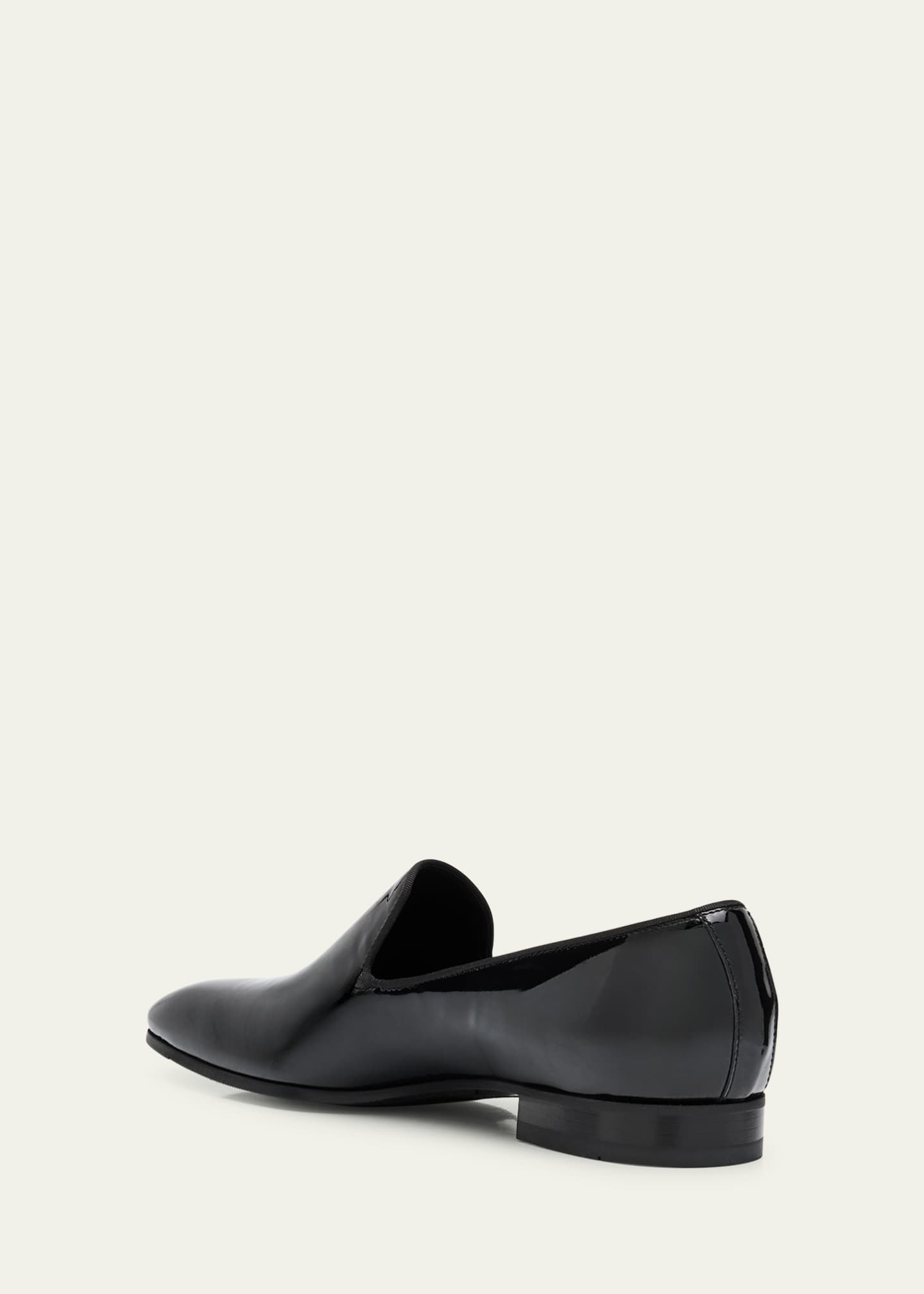 Bergdorf Goodman Men's Patent Leather Venetian Loafers Image 4 of 6