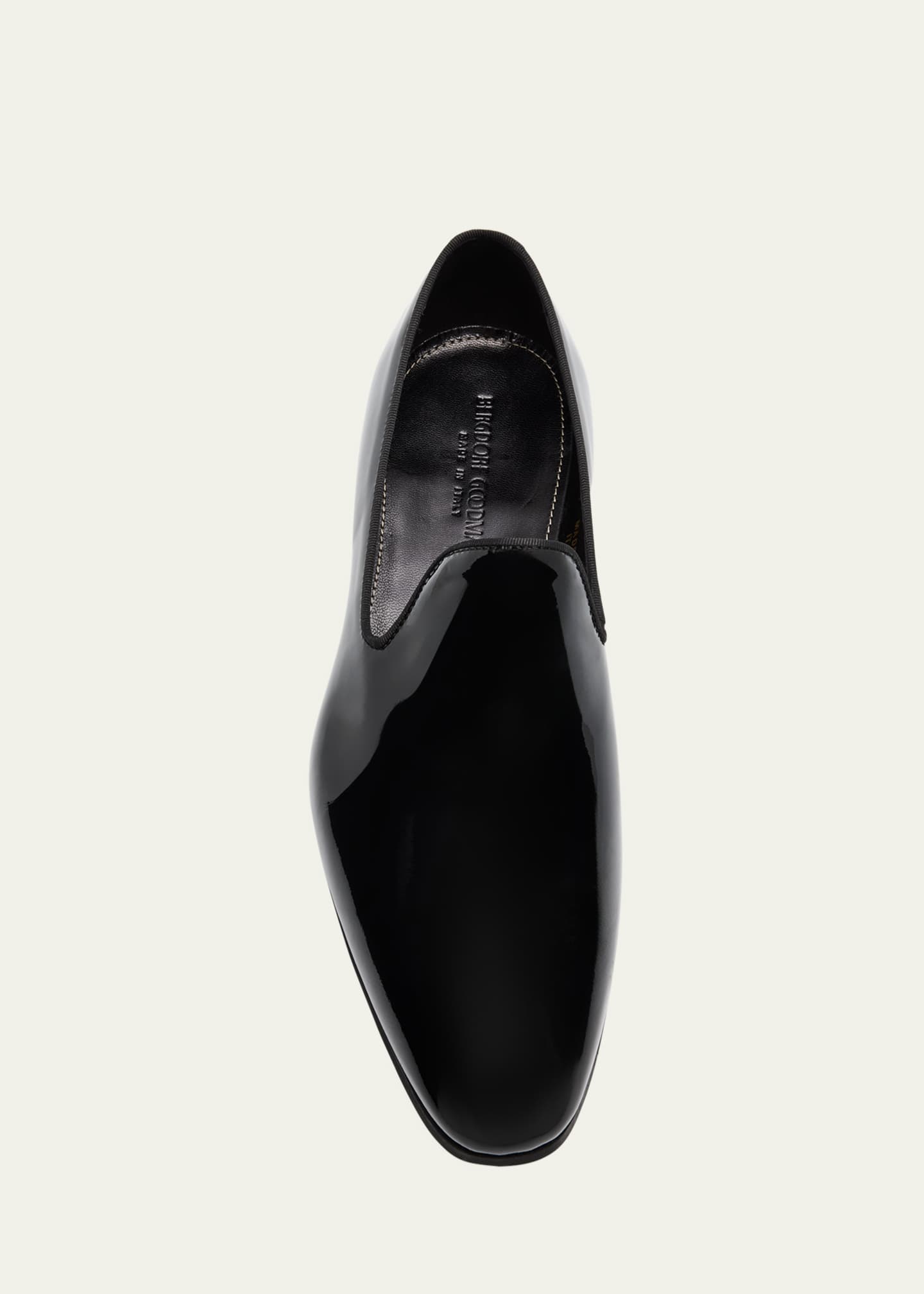 Bergdorf Goodman Men's Patent Leather Venetian Loafers Image 6 of 6