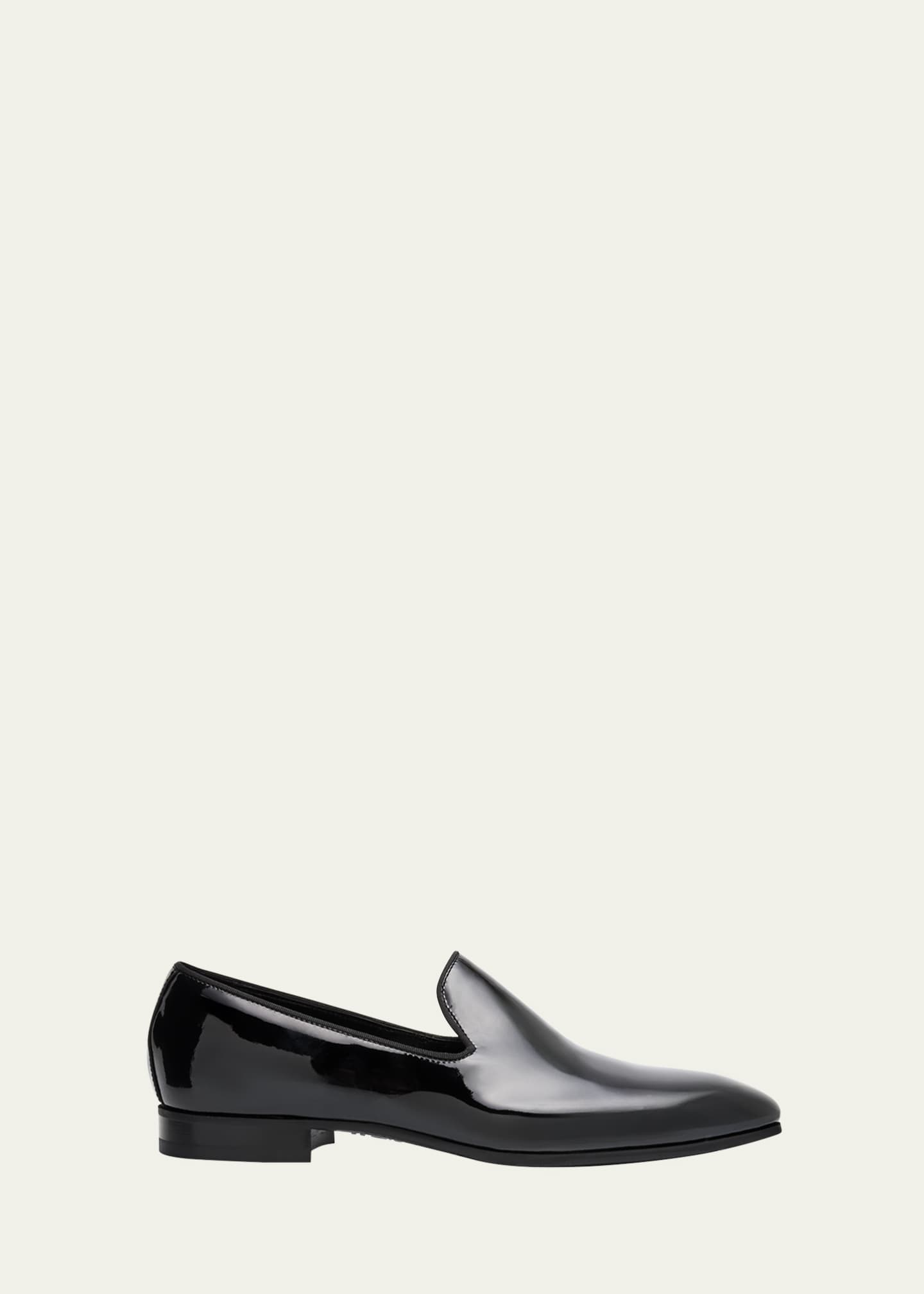 Bergdorf Goodman Men's Patent Leather Venetian Loafers Image 1 of 6
