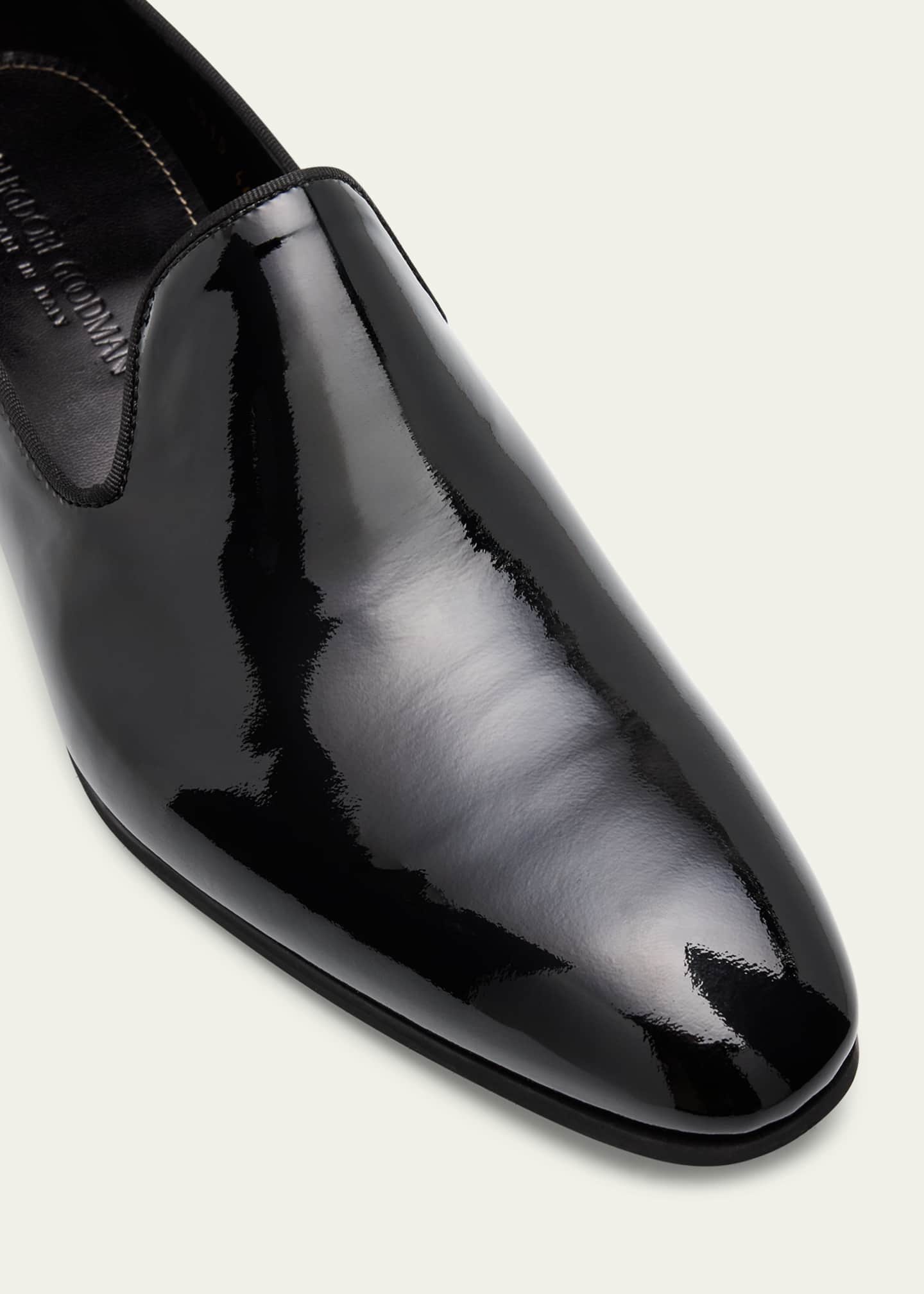 Bergdorf Goodman Men's Patent Leather Venetian Loafers Image 5 of 6