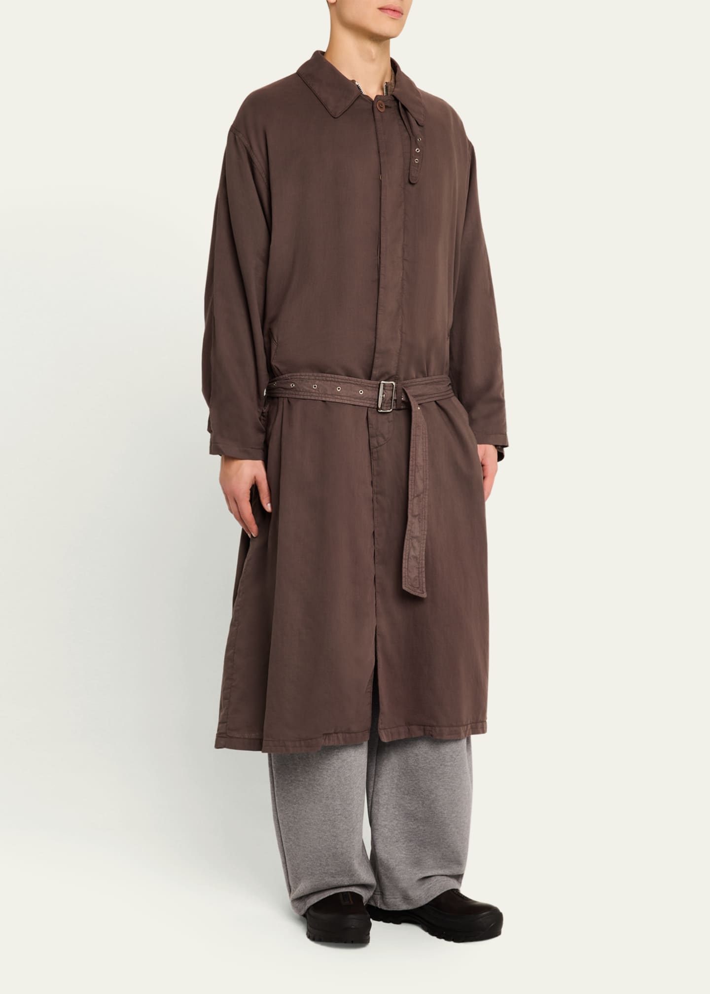 Magliano Men's La Sapienza Loose-Fit Overcoat Image 3 of 4