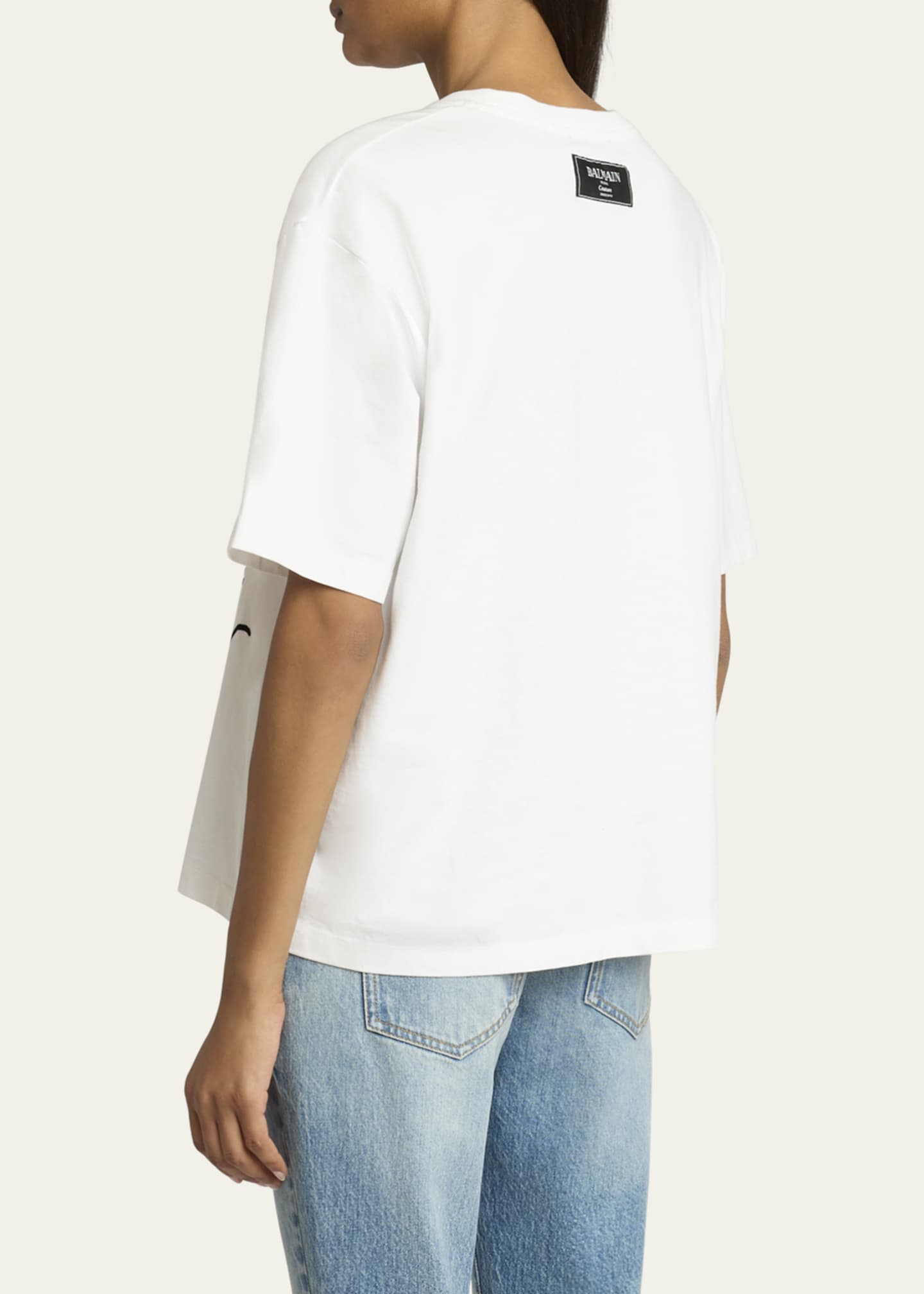 Balmain Lip Print Logo T-Shirt Image 3 of 5