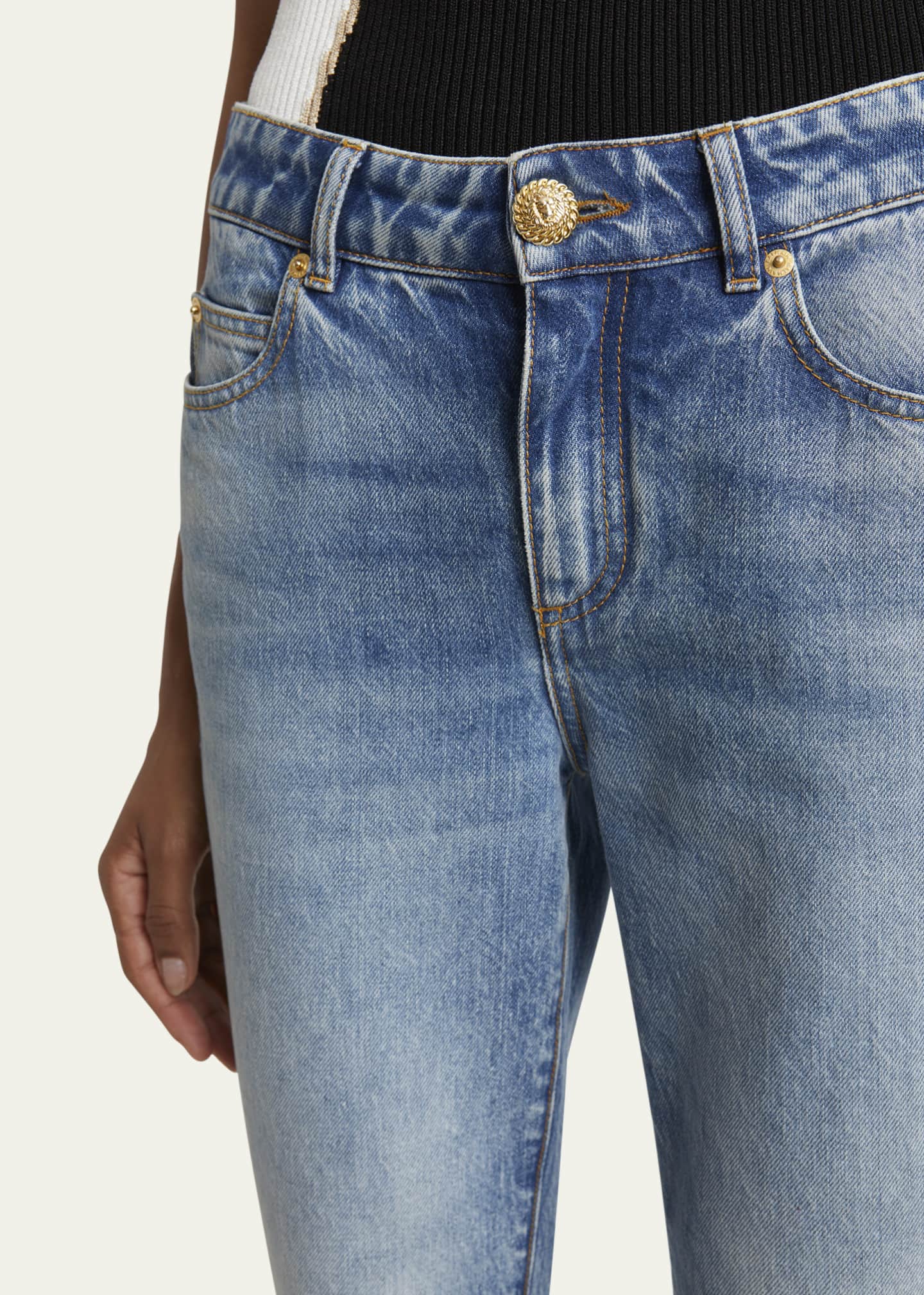 Balmain Flared Denim Pants Image 5 of 5