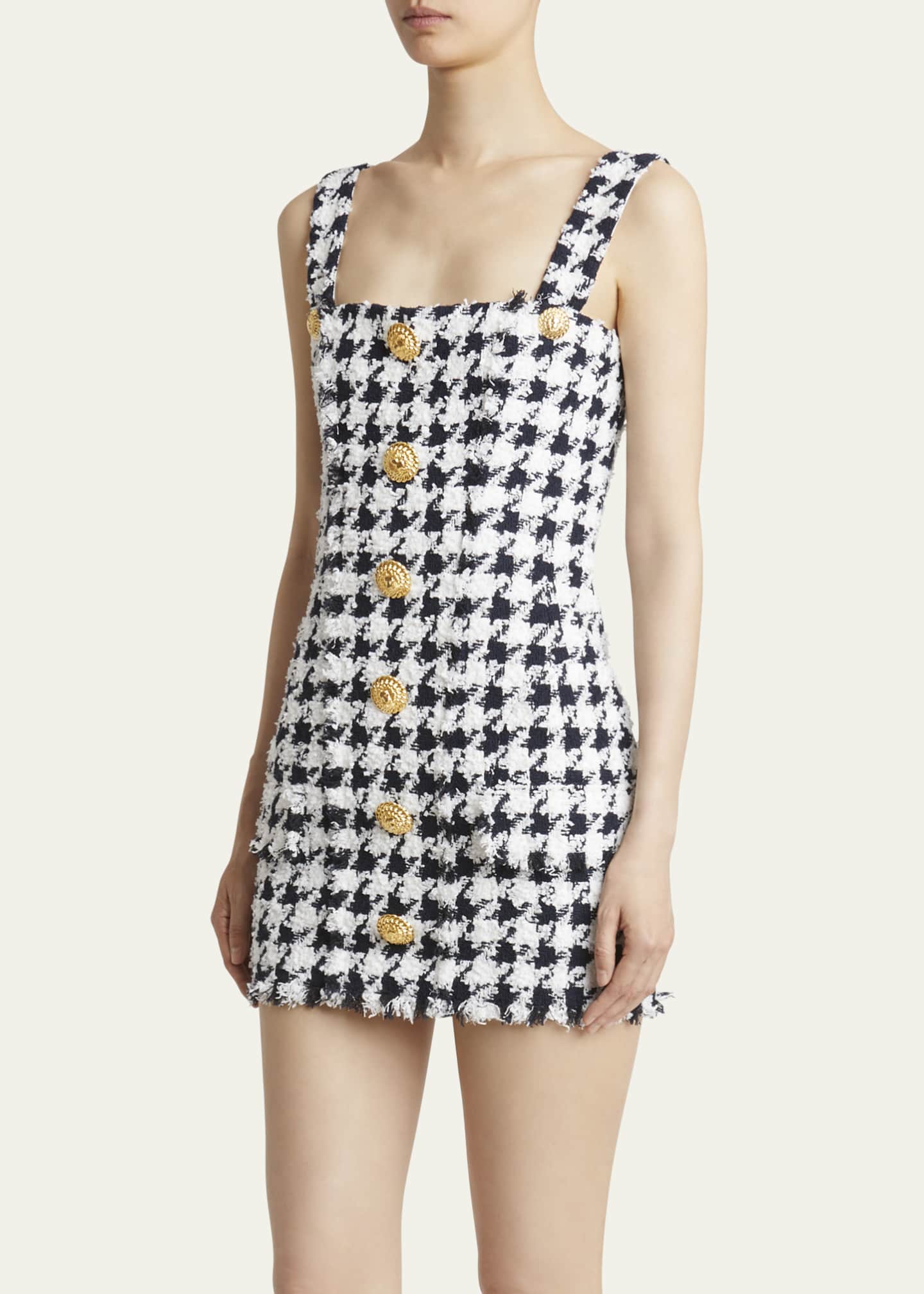 Balmain Houndstooth Mini Dress Image 4 of 5