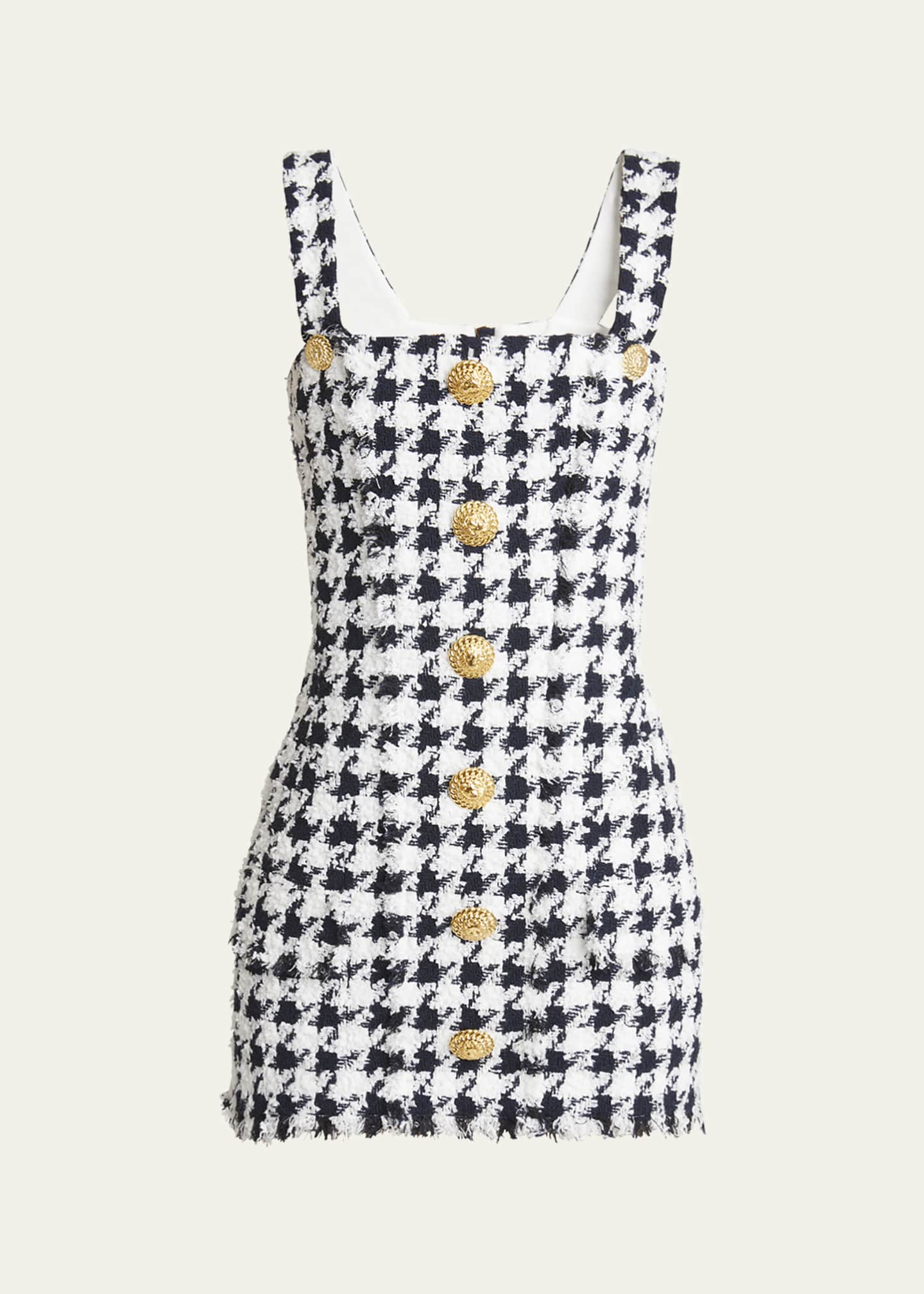 Balmain Houndstooth Mini Dress Image 1 of 5