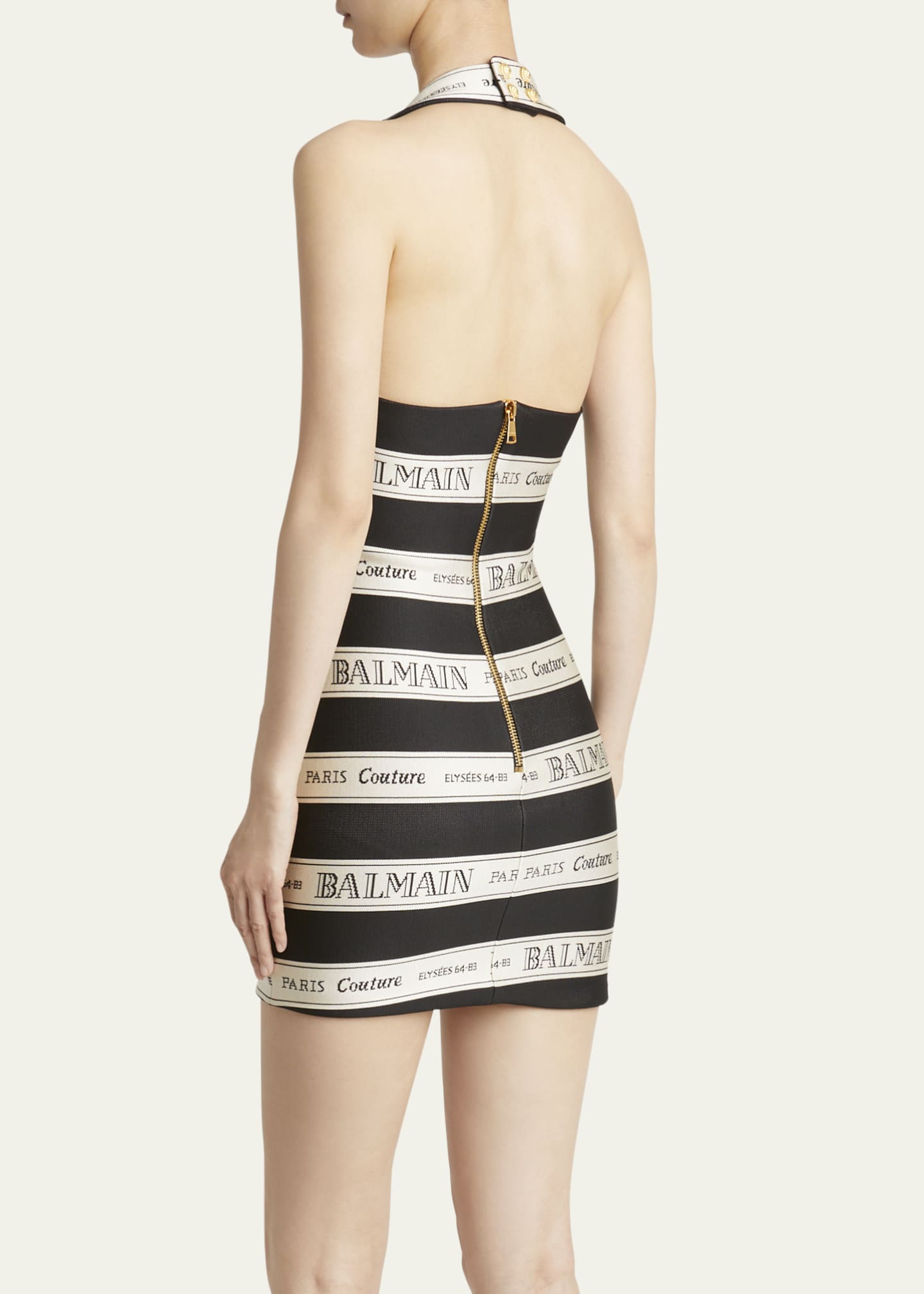 BALMAIN ロゴ入りノースリーブミニワンピース - メルカリ
