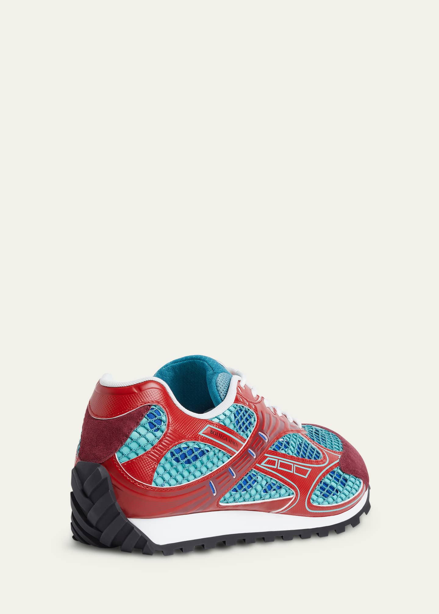 Bottega Veneta Men's Orbit Technical Fishnet Runner Sneakers Image 4 of 6