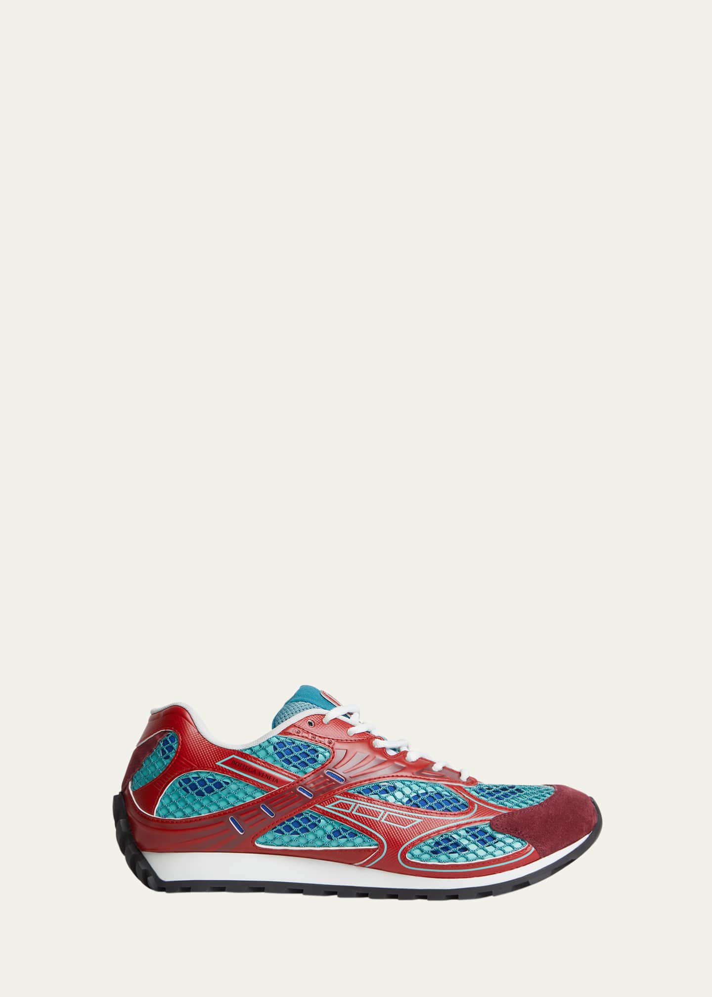 Bottega Veneta Men's Orbit Technical Fishnet Runner Sneakers Image 1 of 6
