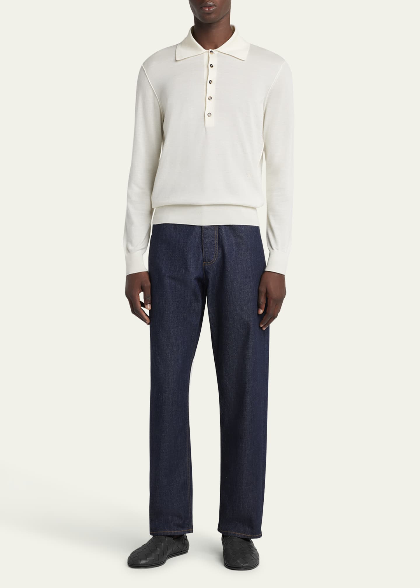 Bottega Veneta Men's Sunday Napa Intrecciato Slippers Image 3 of 5