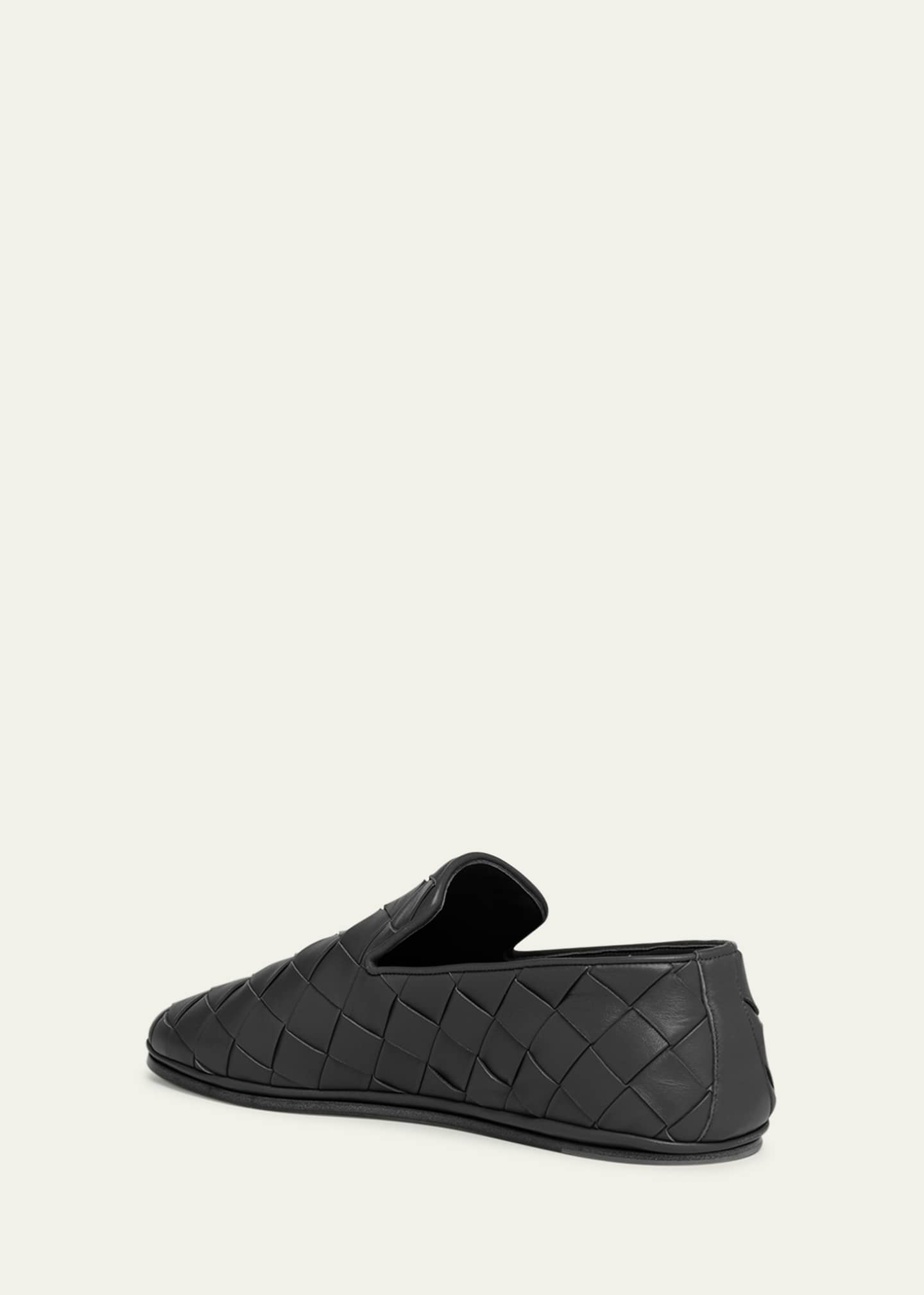 Bottega Veneta Men's Sunday Napa Intrecciato Slippers Image 4 of 5