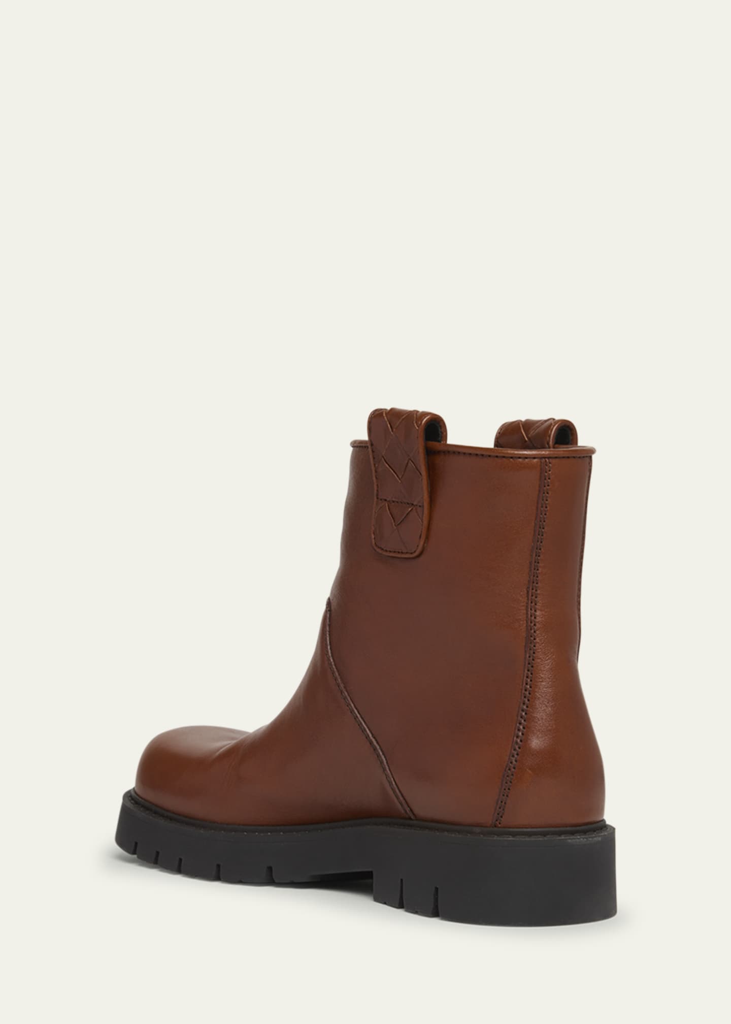 Bottega Veneta Men's Haddock Leather Ankle Boots Image 4 of 5
