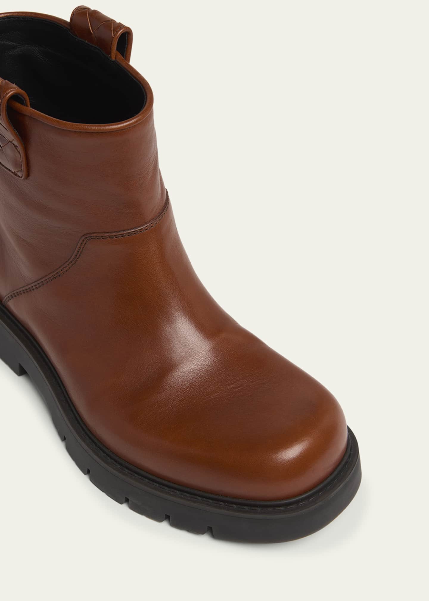 Bottega Veneta Men's Haddock Leather Ankle Boots Image 5 of 5