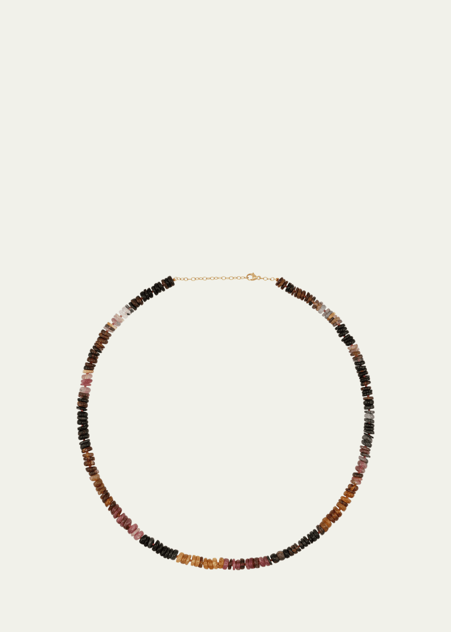 JIA JIA Watermelon Tourmaline Fancy-Cut Beaded Necklace, 16-18"L