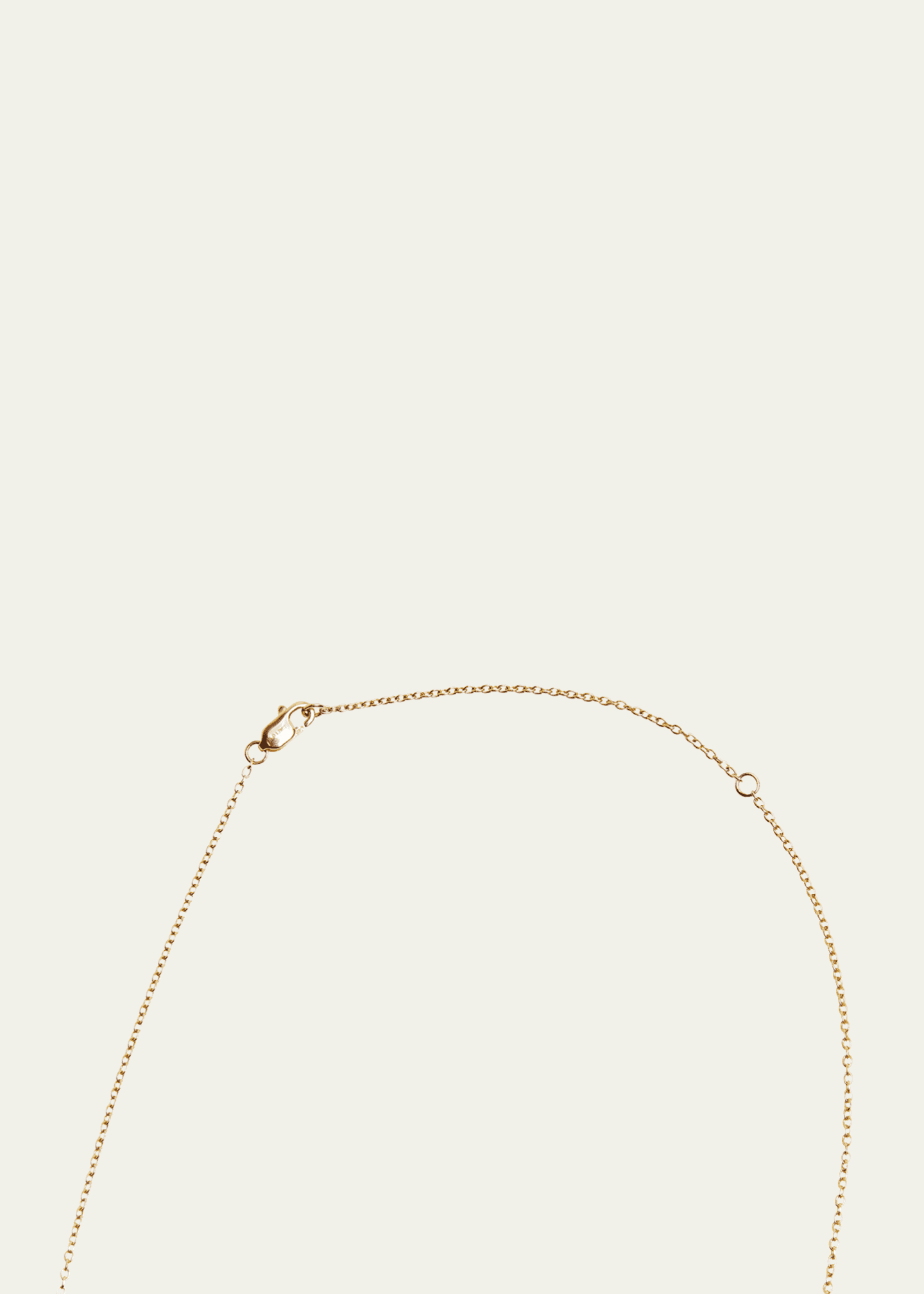 Kendall Row 14K Yellow Gold Bezel Round Diamond Station Necklace, 16-18"L Image 4 of 4