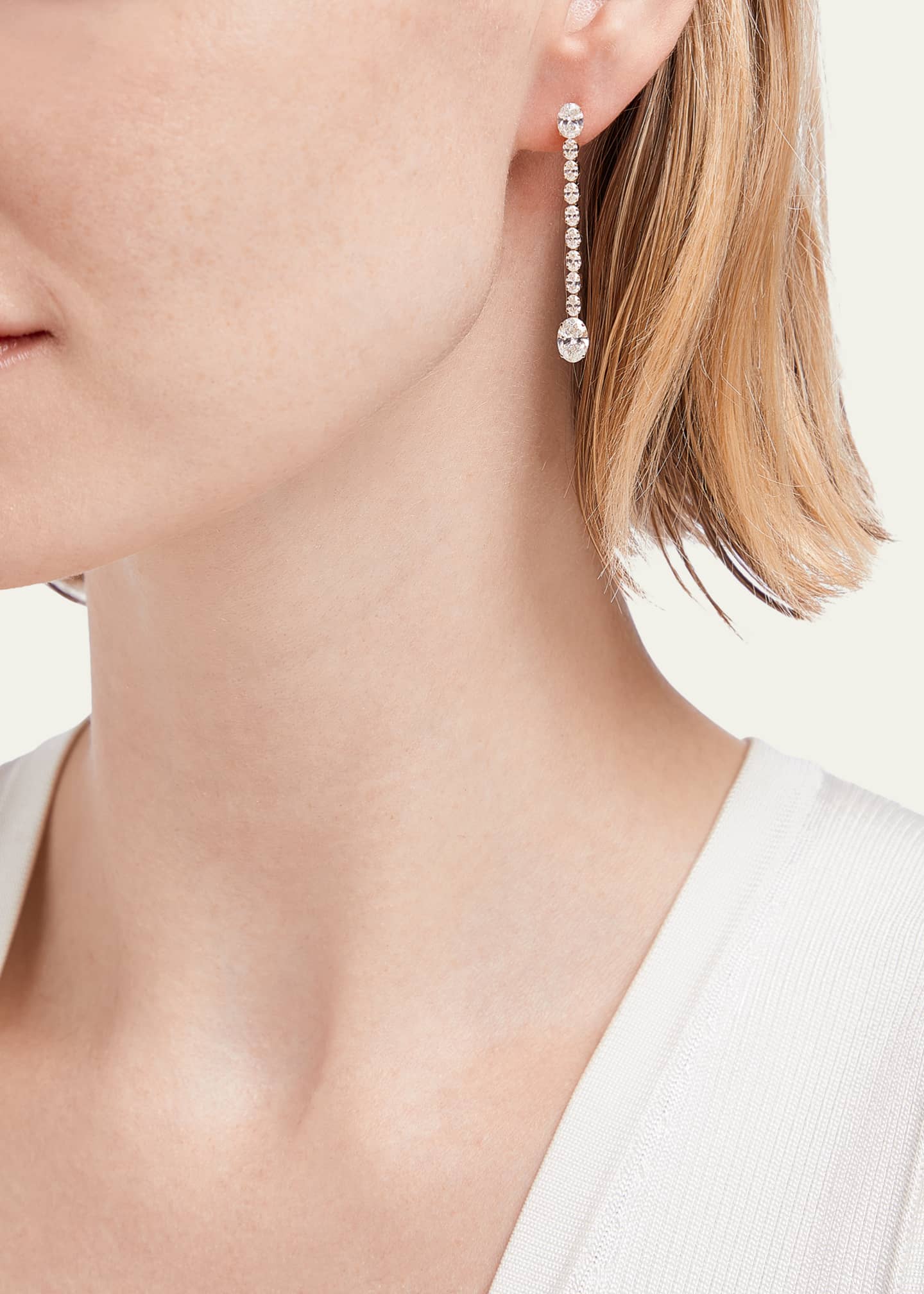 Kendall Row 14K Yellow Gold Lab Grown Diamond Dangle Earrings Image 2 of 4