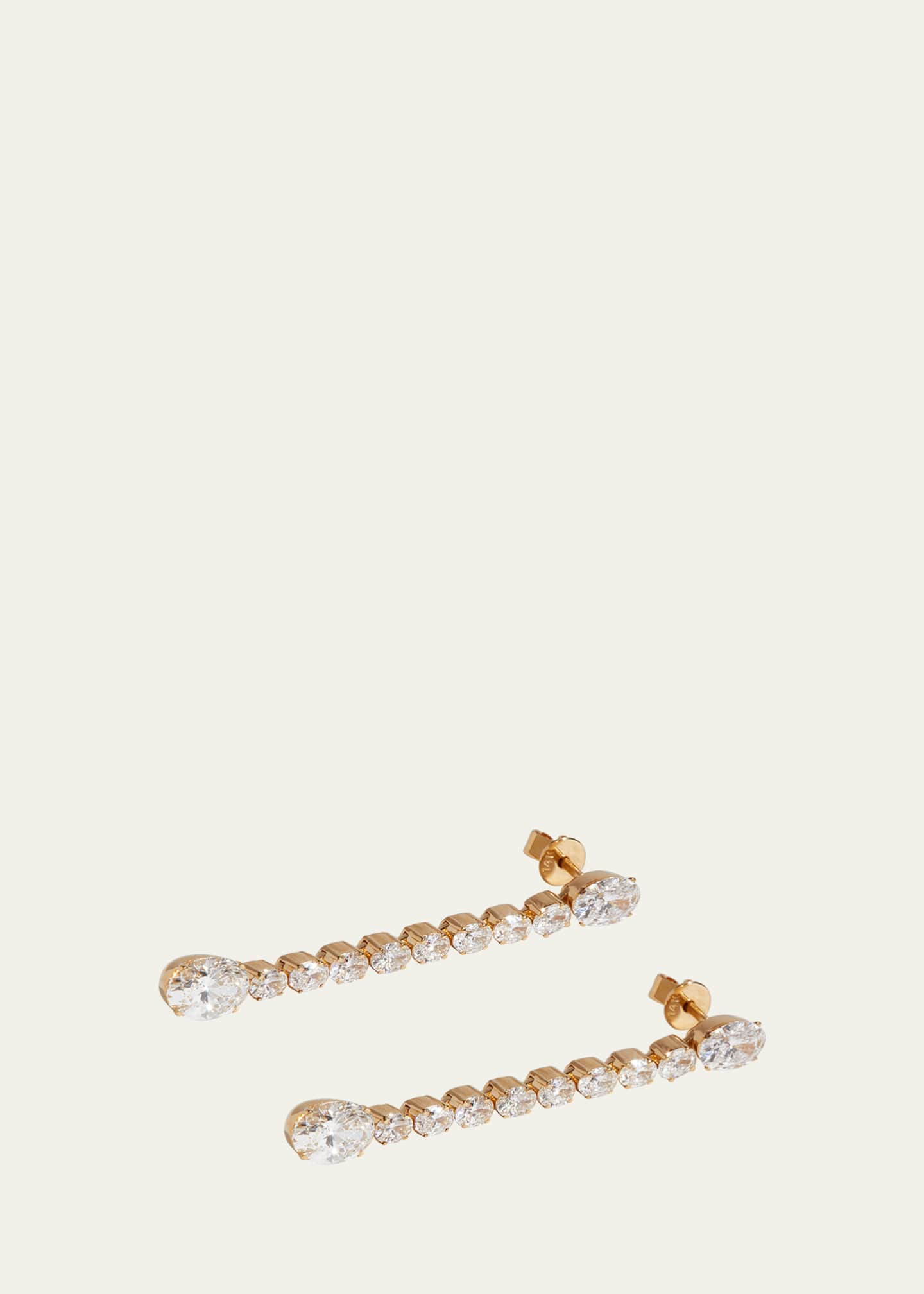 Kendall Row 14K Yellow Gold Lab Grown Diamond Dangle Earrings Image 4 of 4