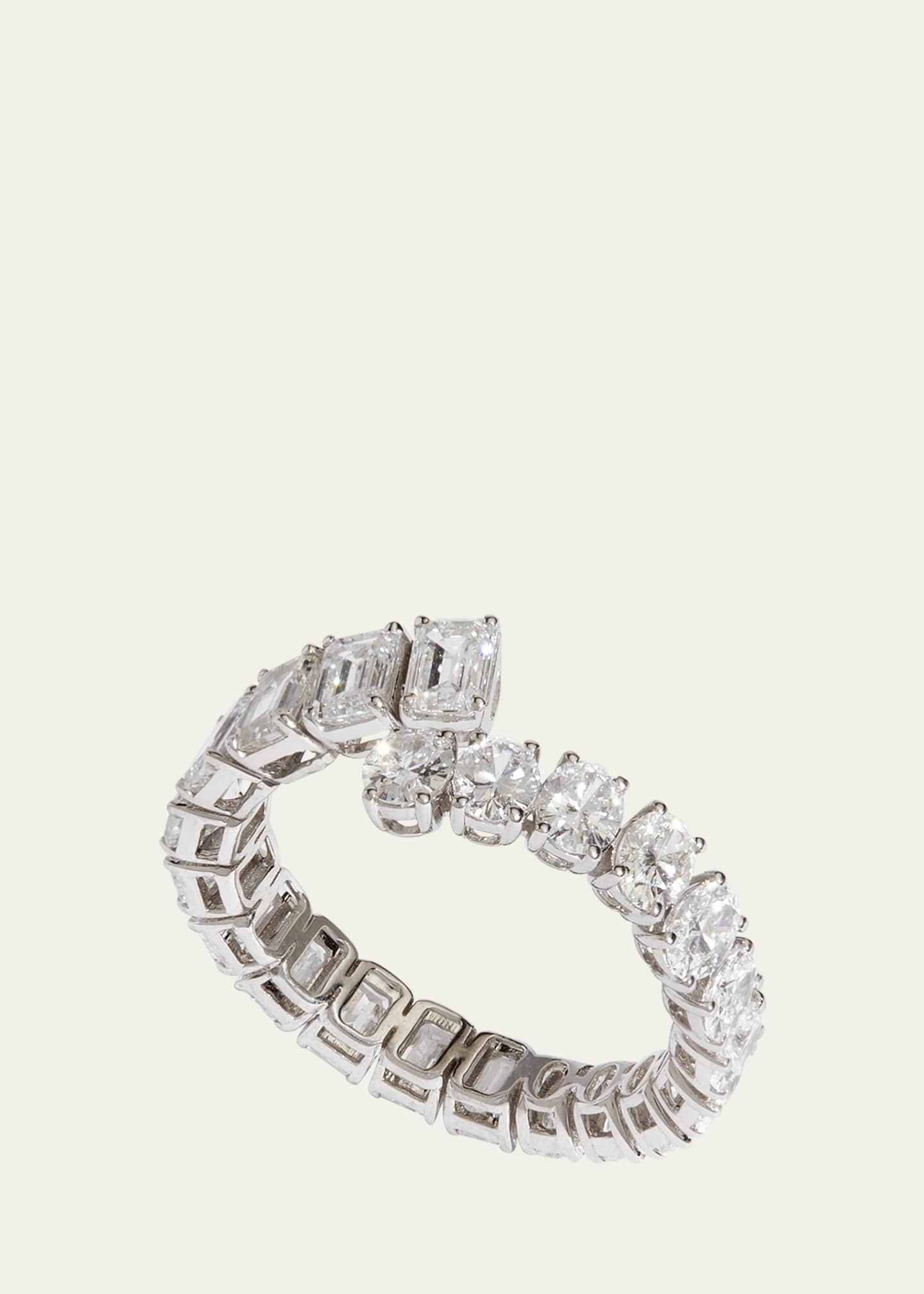 Kendall Row 14K White Gold Lab Grown Diamond Eternity Band Image 3 of 4