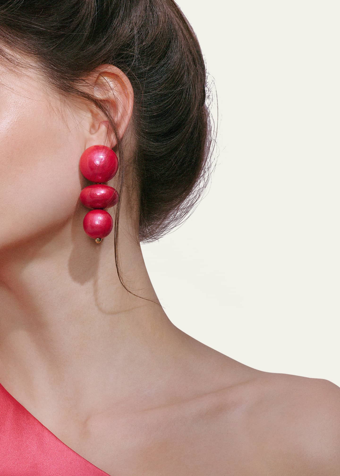 Saule Label Nola Coral Sunset Earrings Image 2 of 2