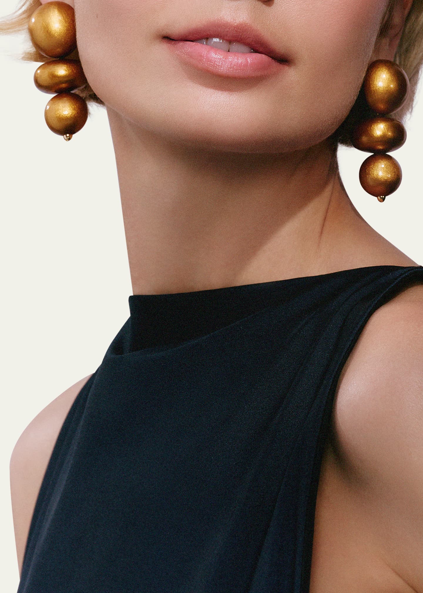 Saule Label Nola Golden Saffron Earrings Image 2 of 2