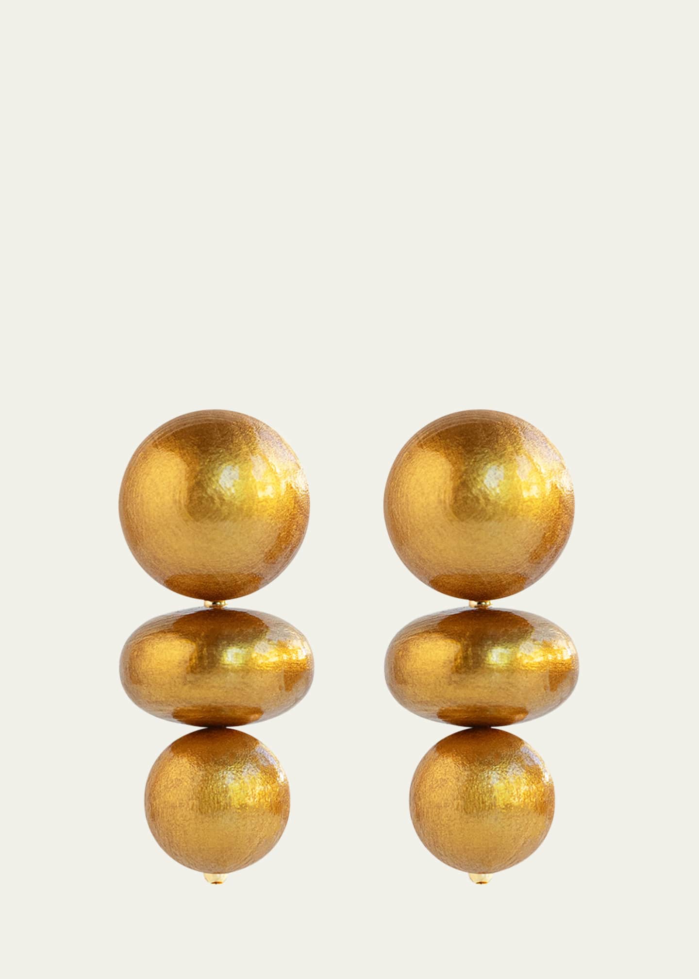 Saule Label Nola Golden Saffron Earrings Image 1 of 2