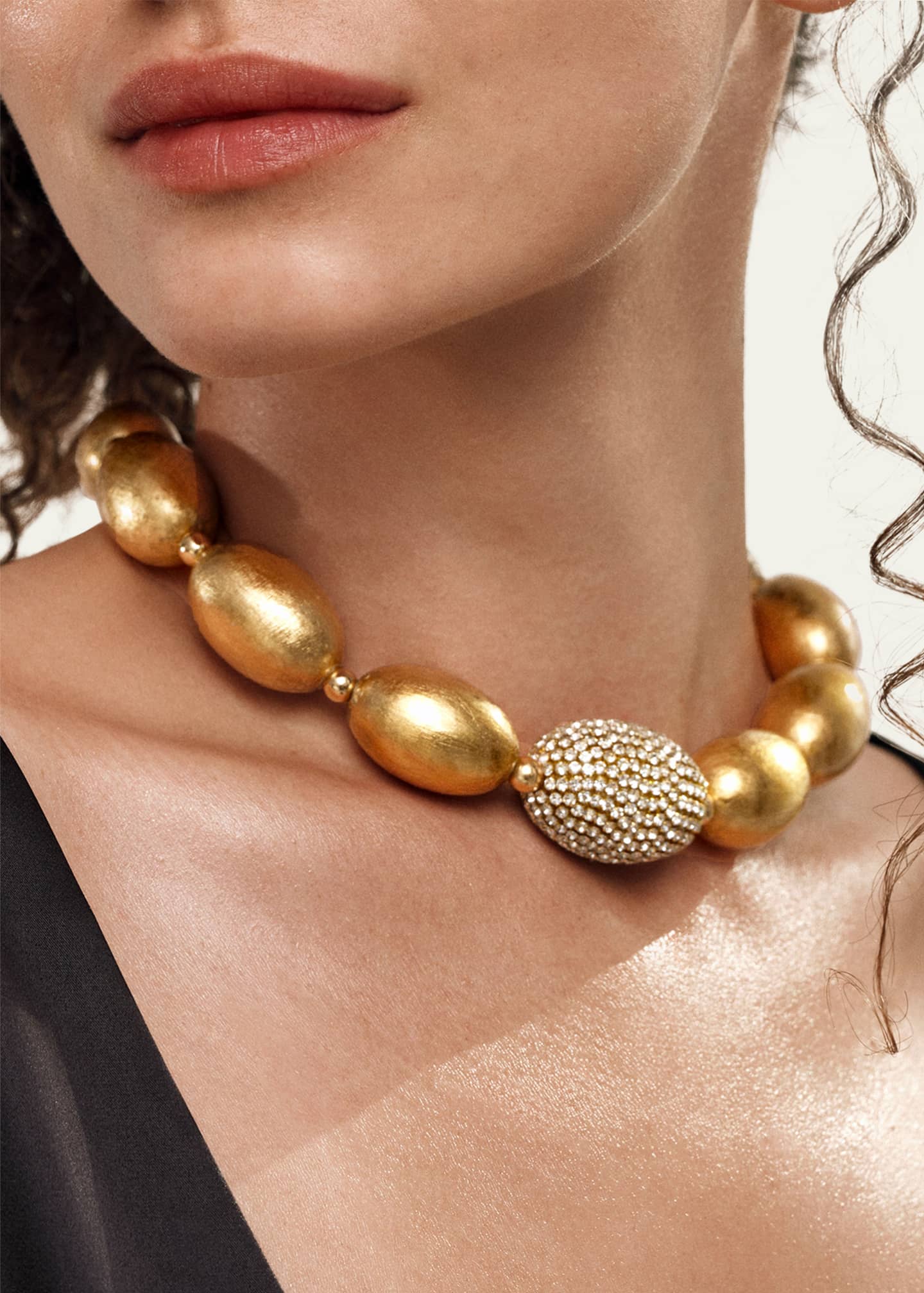 Saule Label Cherie 18" Necklace in Gold Glimmer Image 2 of 2
