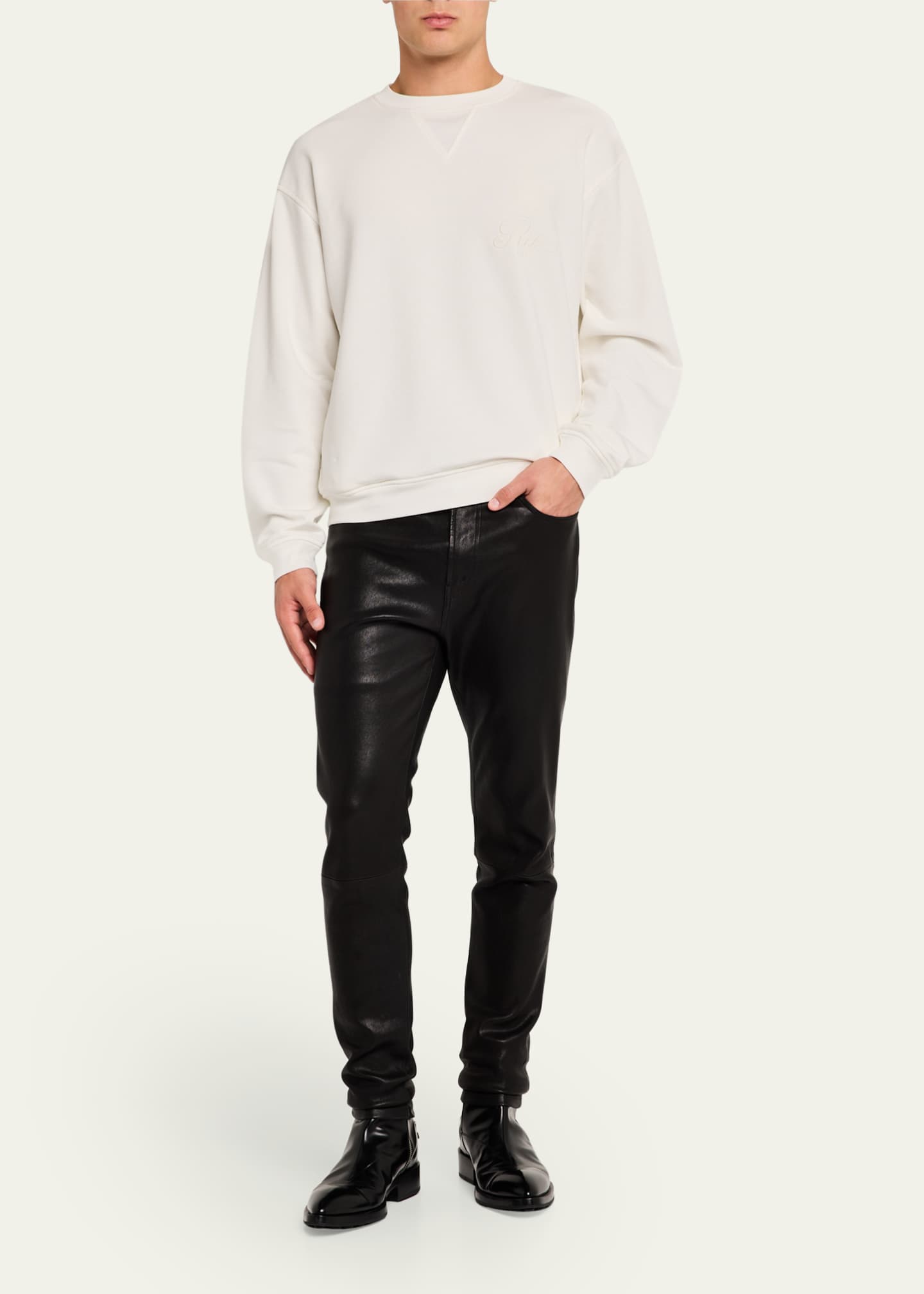 FRAME x Ritz Paris x Ritz Paris Men's Tonal Sweatshirt Image 2 of 5