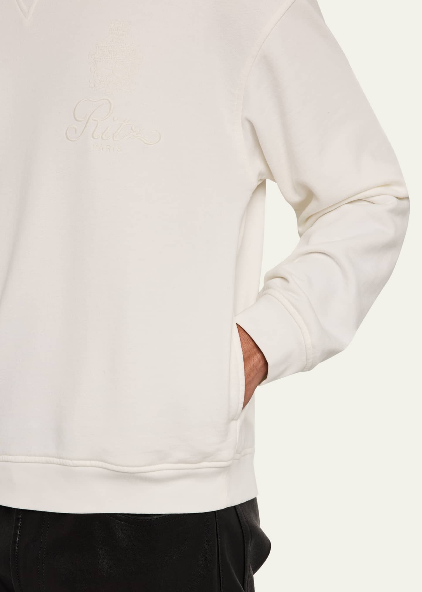 FRAME x Ritz Paris x Ritz Paris Men's Tonal Sweatshirt Image 5 of 5