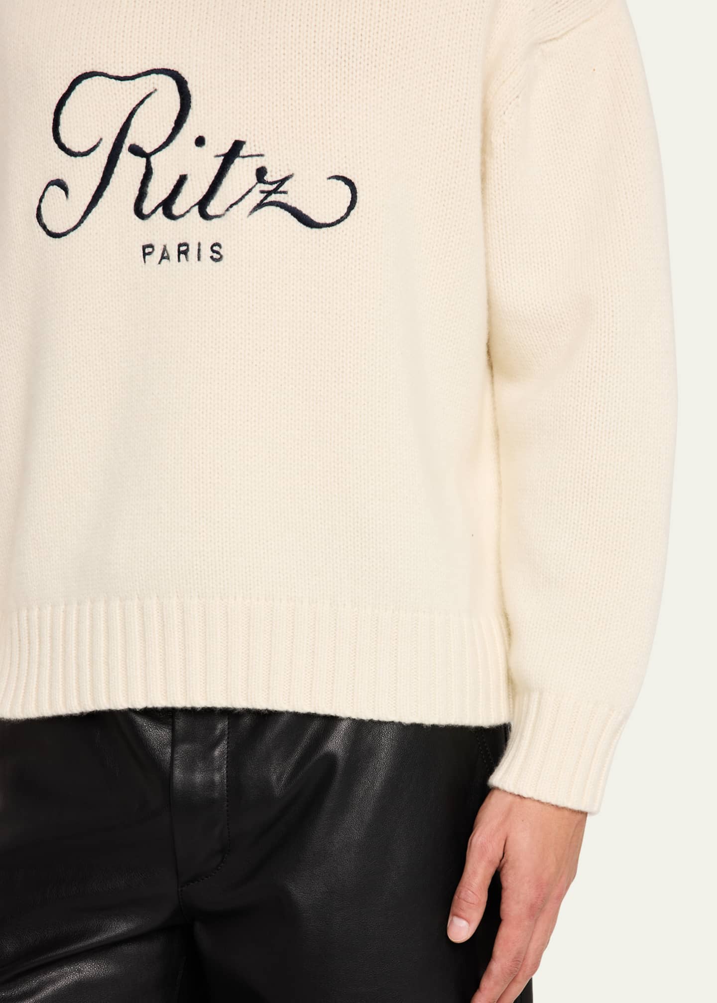 FRAME x Ritz Paris x Ritz Paris Men's Cashmere Sweater Image 5 of 5