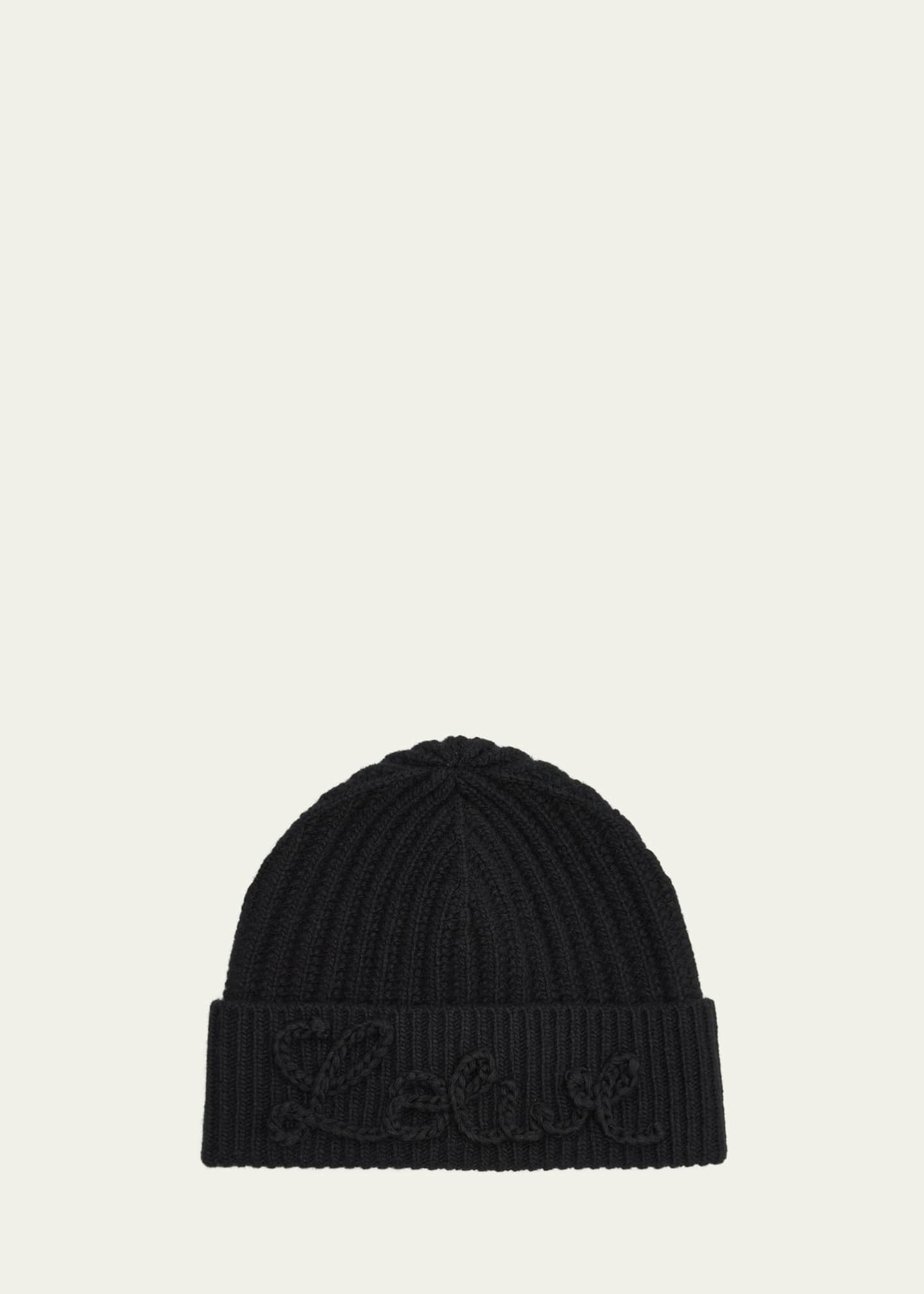 Loewe Logo-Print Wool Beanie