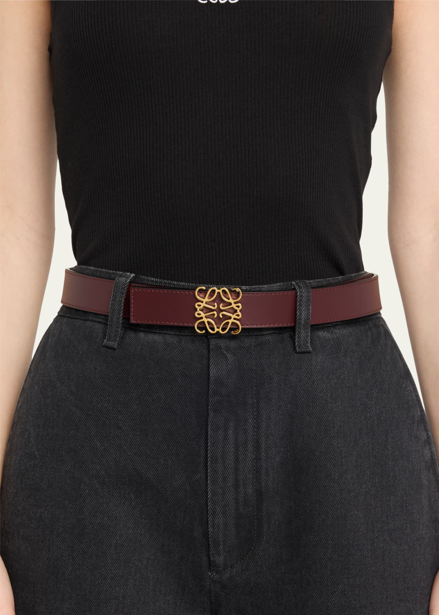 Loewe Anagram Reversible Leather Belt Image 2 of 3