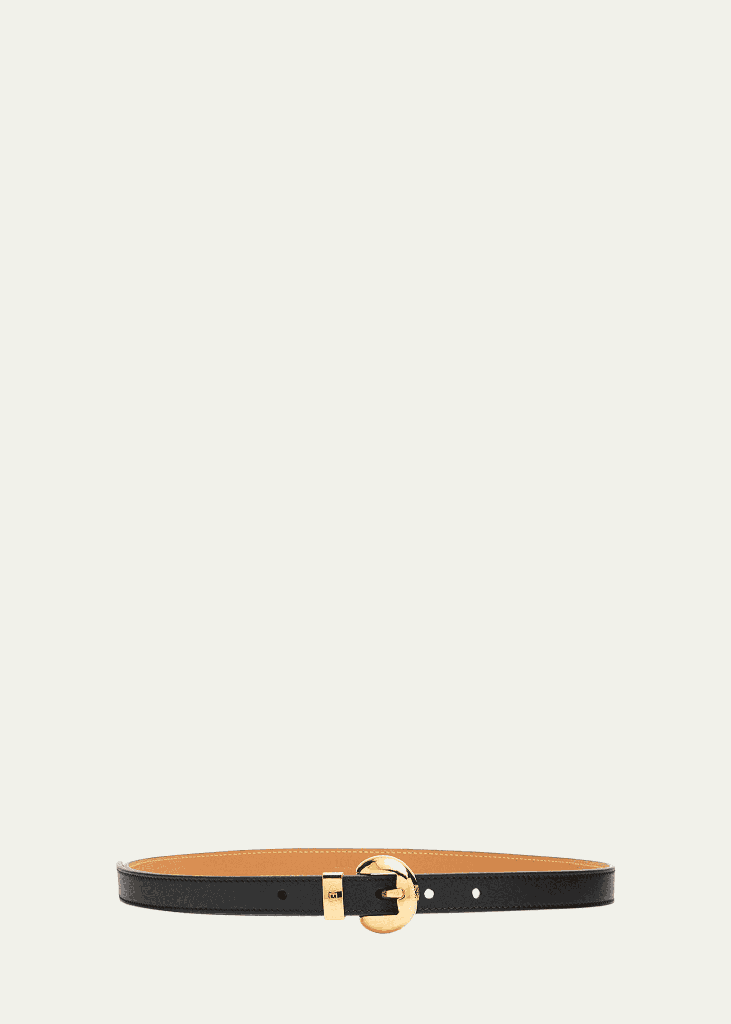 Loewe Pebble Leather Skinny Belt Image 1 of 3